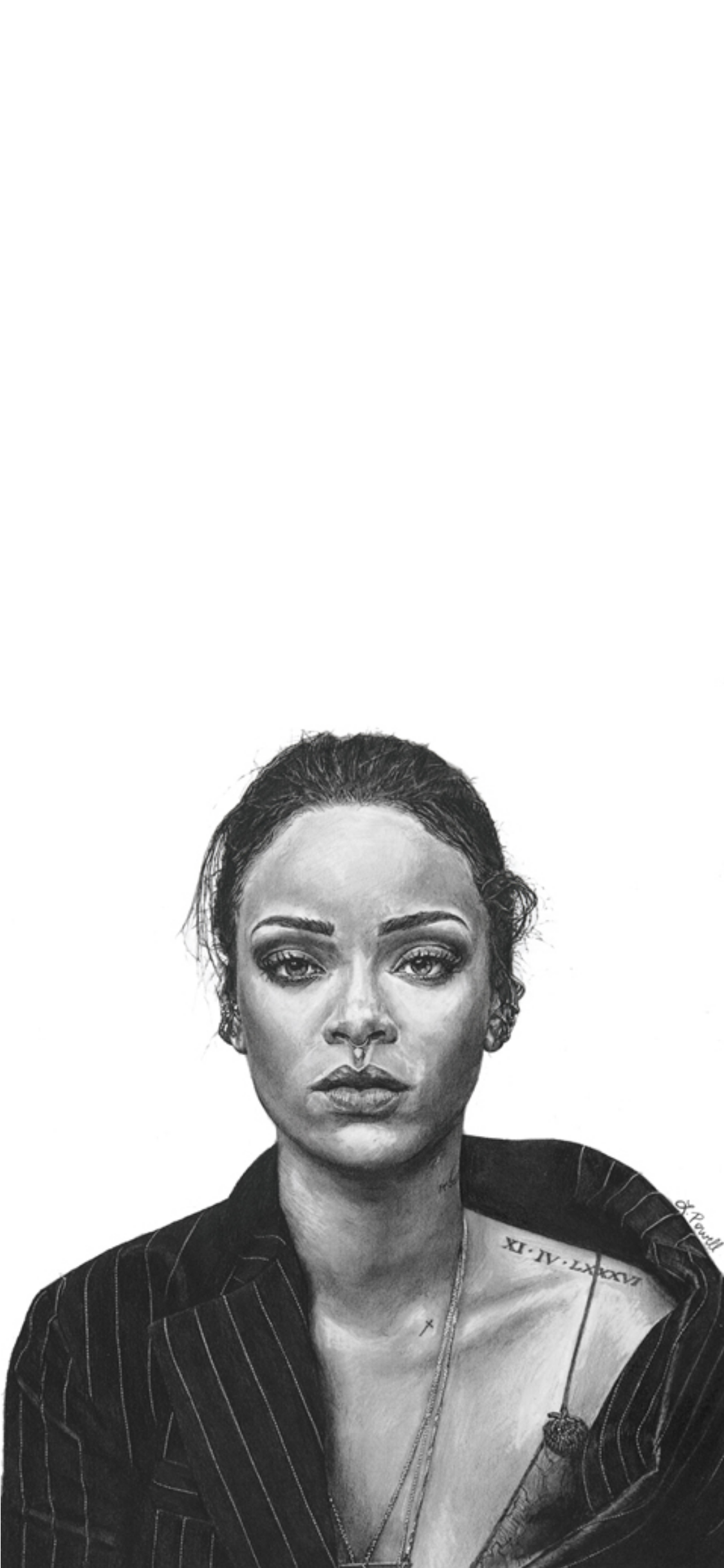 Rihanna Monochrome Wallpapers