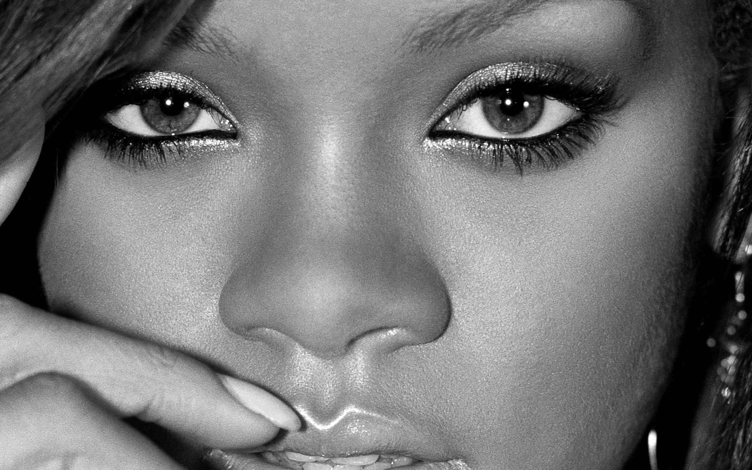 rihanna, face, singer Wallpapers