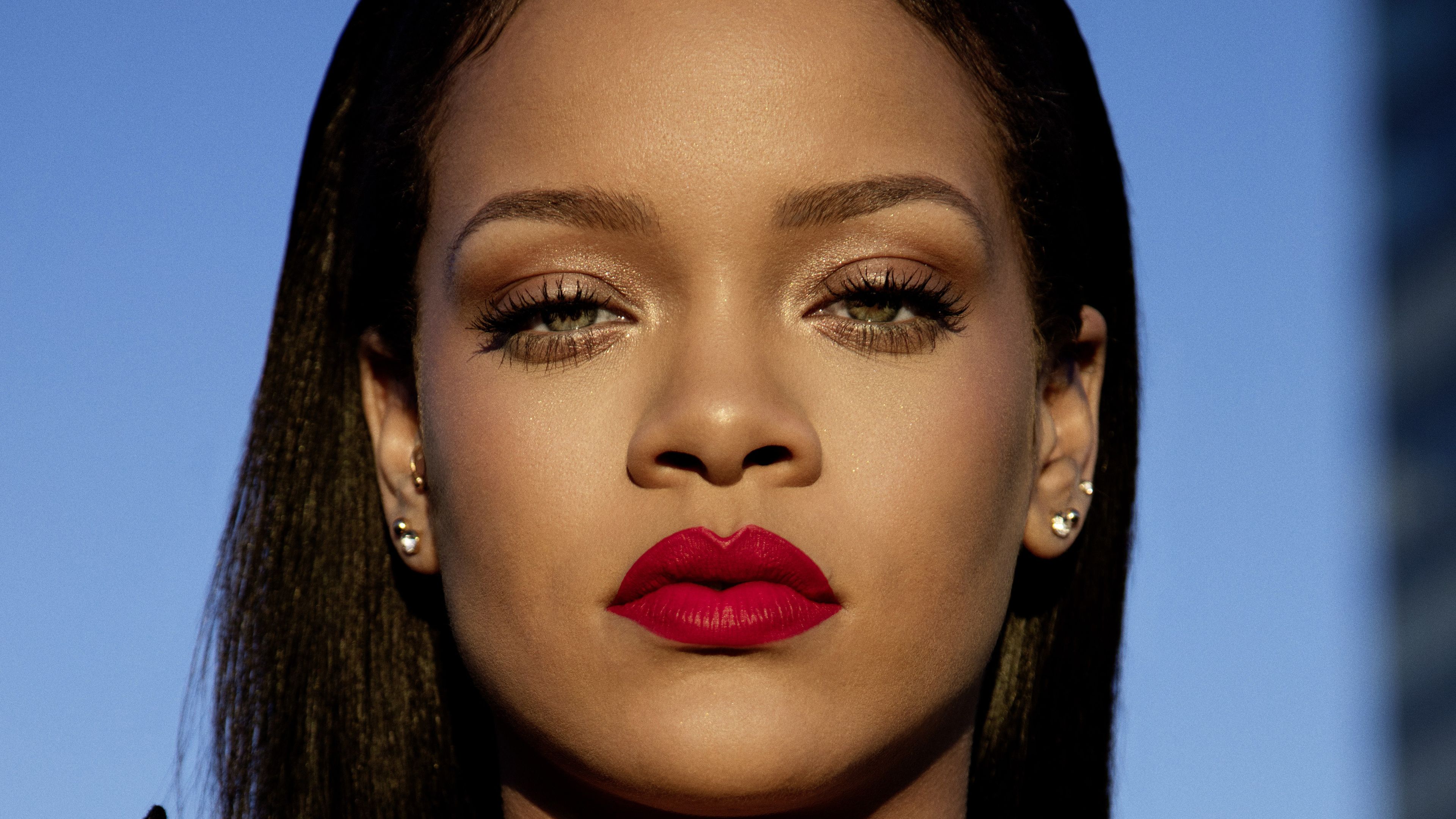 rihanna, face, singer Wallpapers