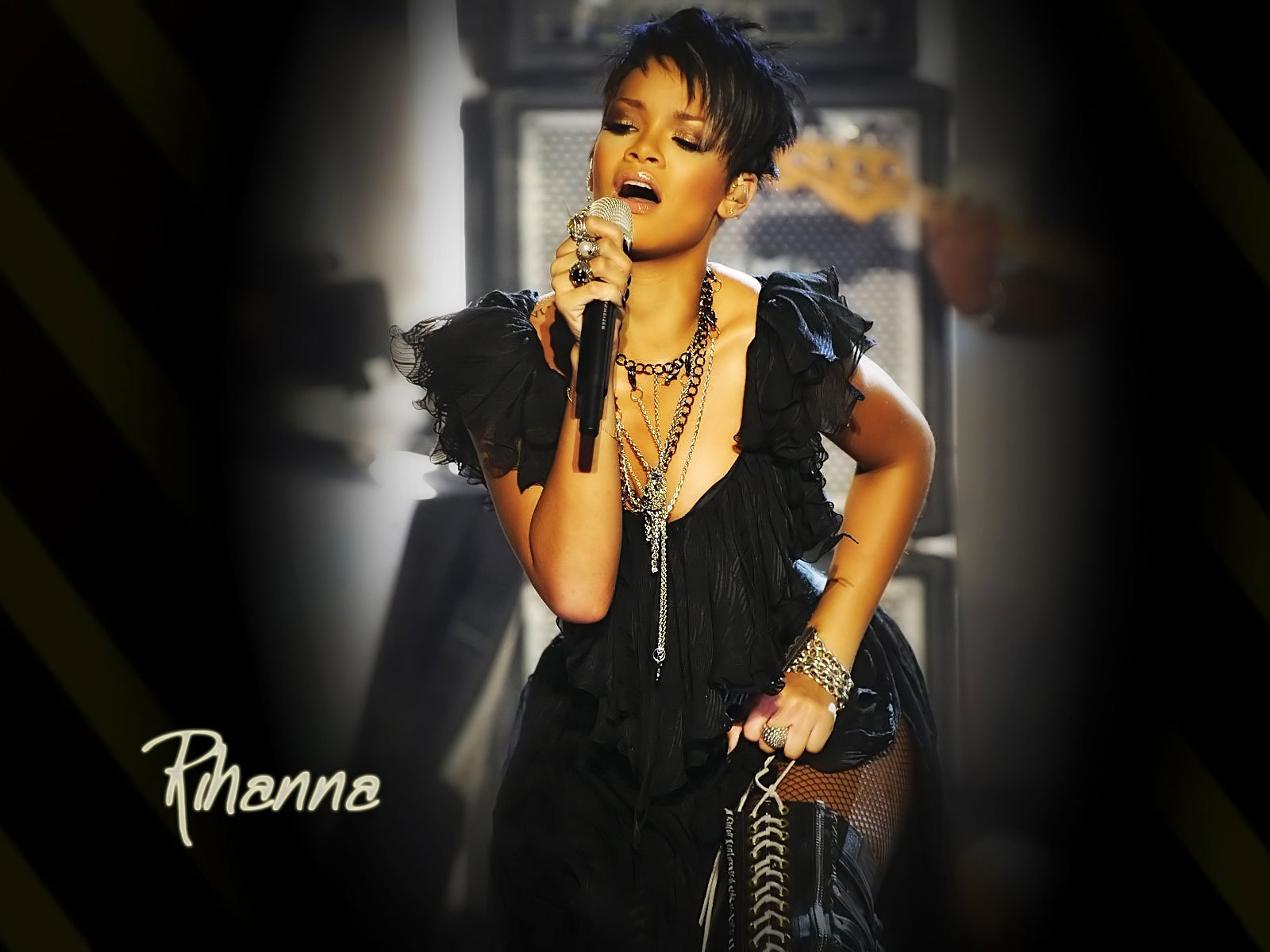 rihanna, face, singer Wallpapers