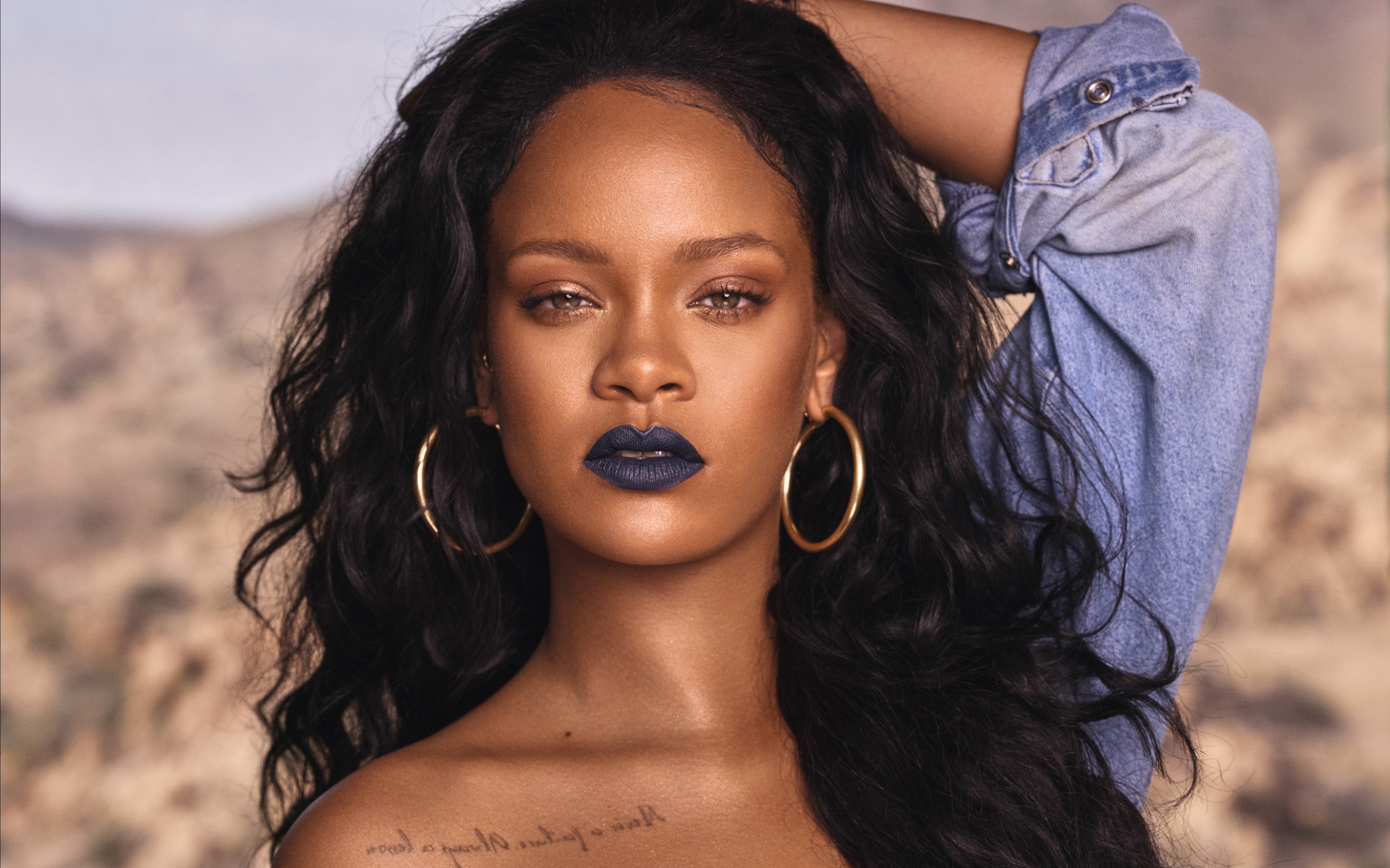 rihanna, face, singer Wallpapers