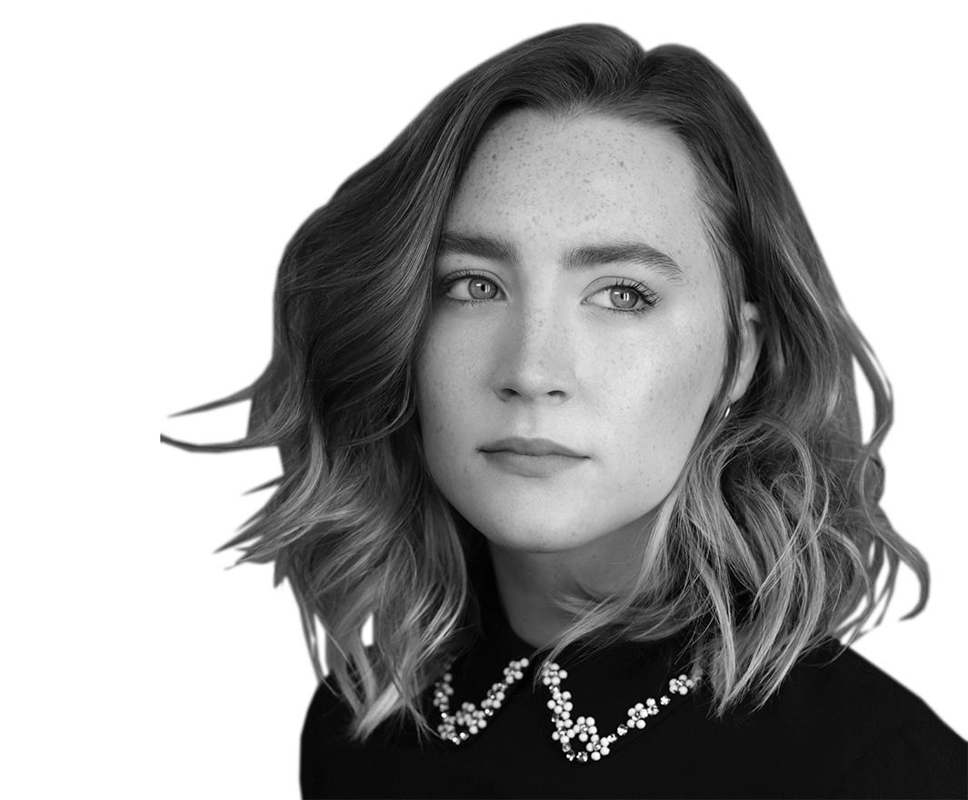 Saoirse Ronan Black And White Portrait Wallpapers
