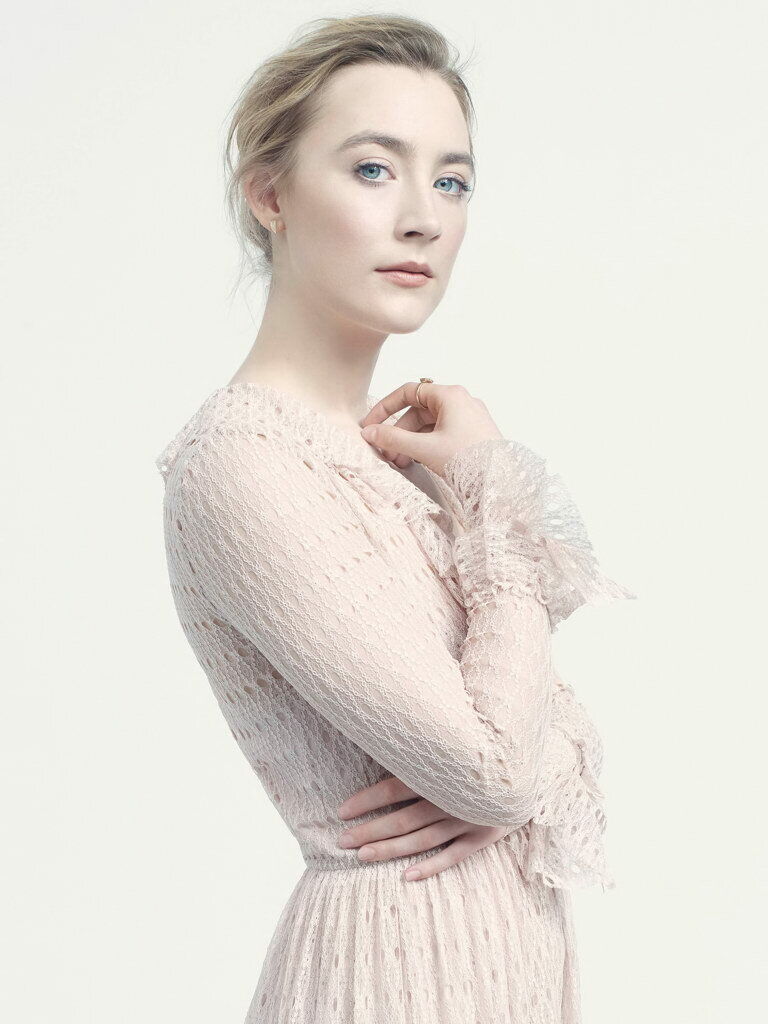 Saoirse Ronan White Dress Wallpapers