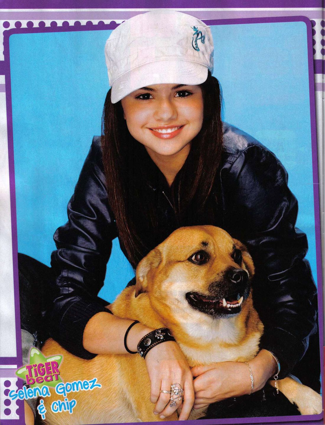 Selena Gomez with Dog Wallpapers