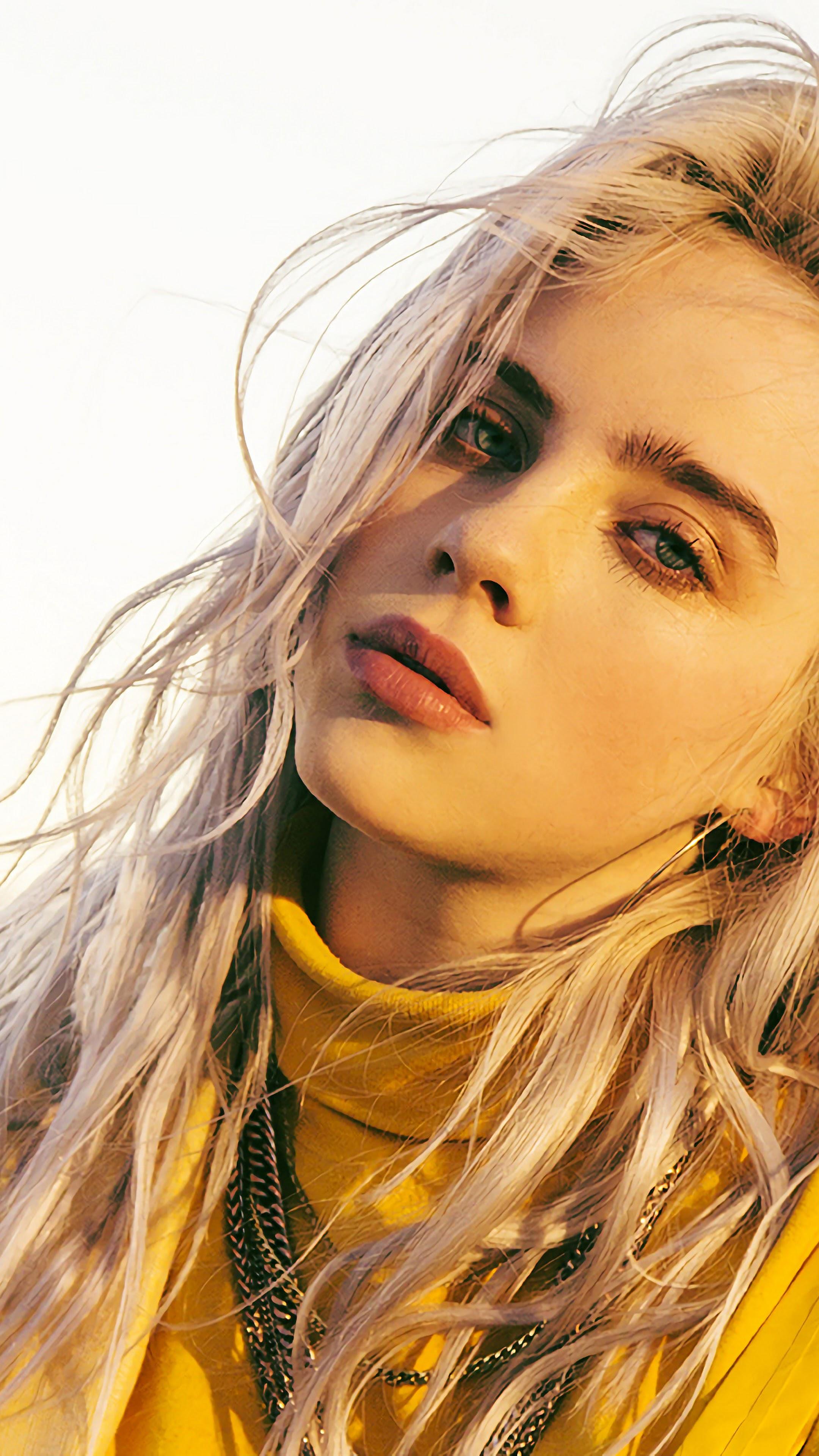 Singer Billie Eilish Face Wallpapers