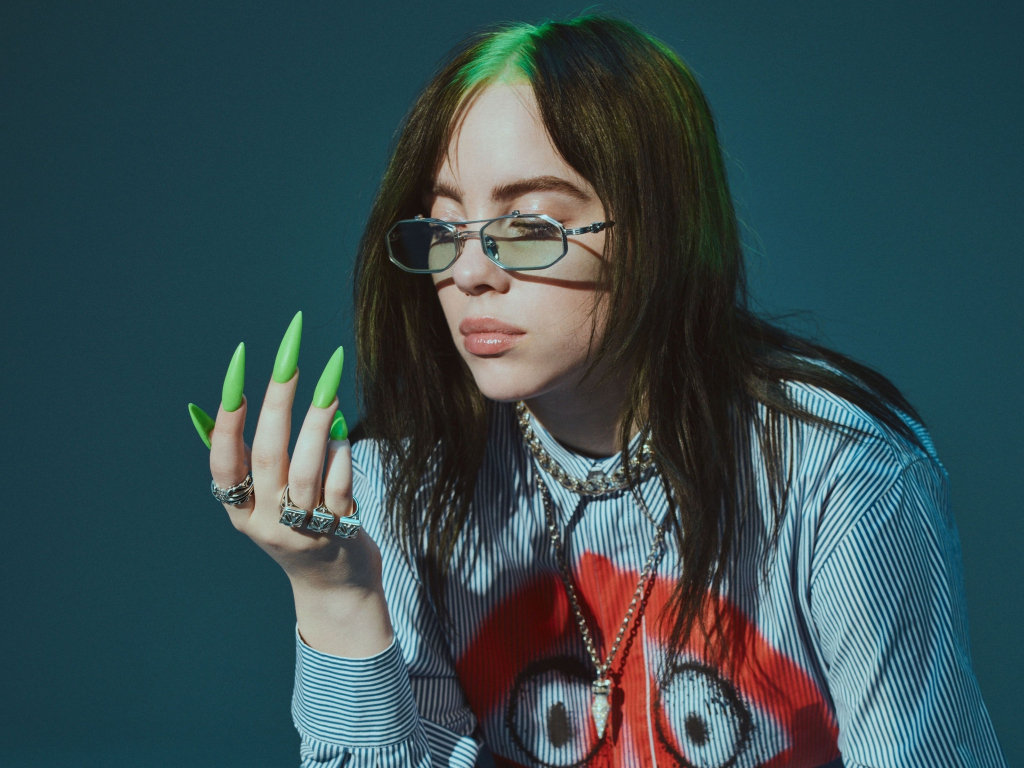 Singer Billie Eilish Face Wallpapers