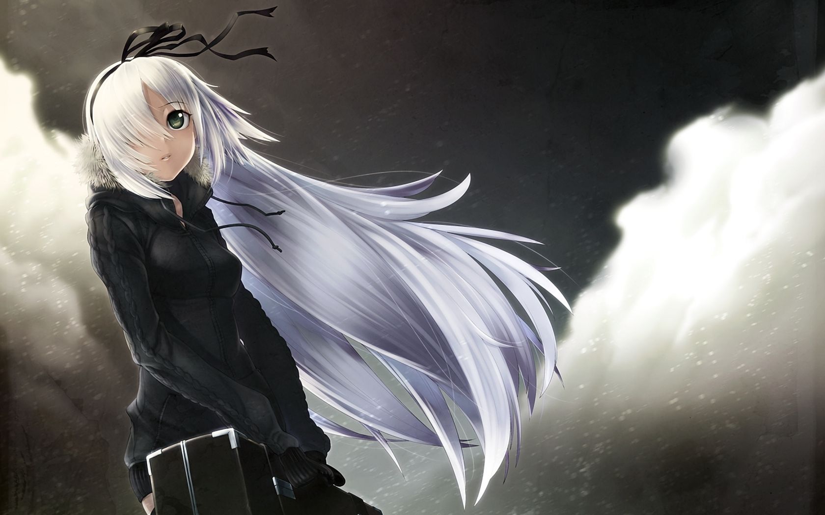 White Hair Girl Wallpapers