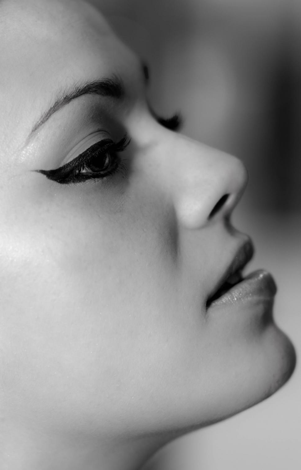 Women Side Face Portrait Monochrome Wallpapers