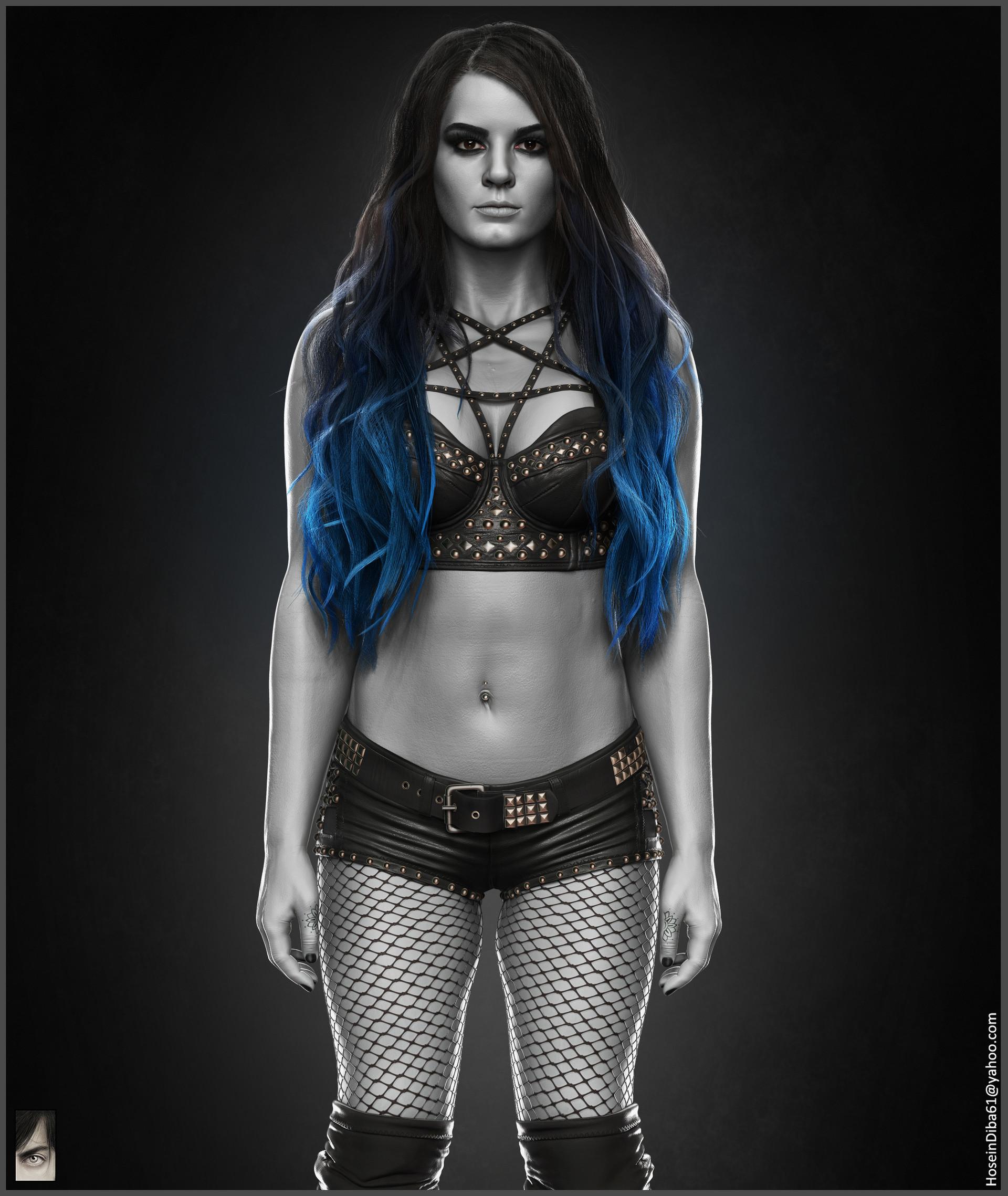 WWE Diva Paige Retro Colors Wallpapers