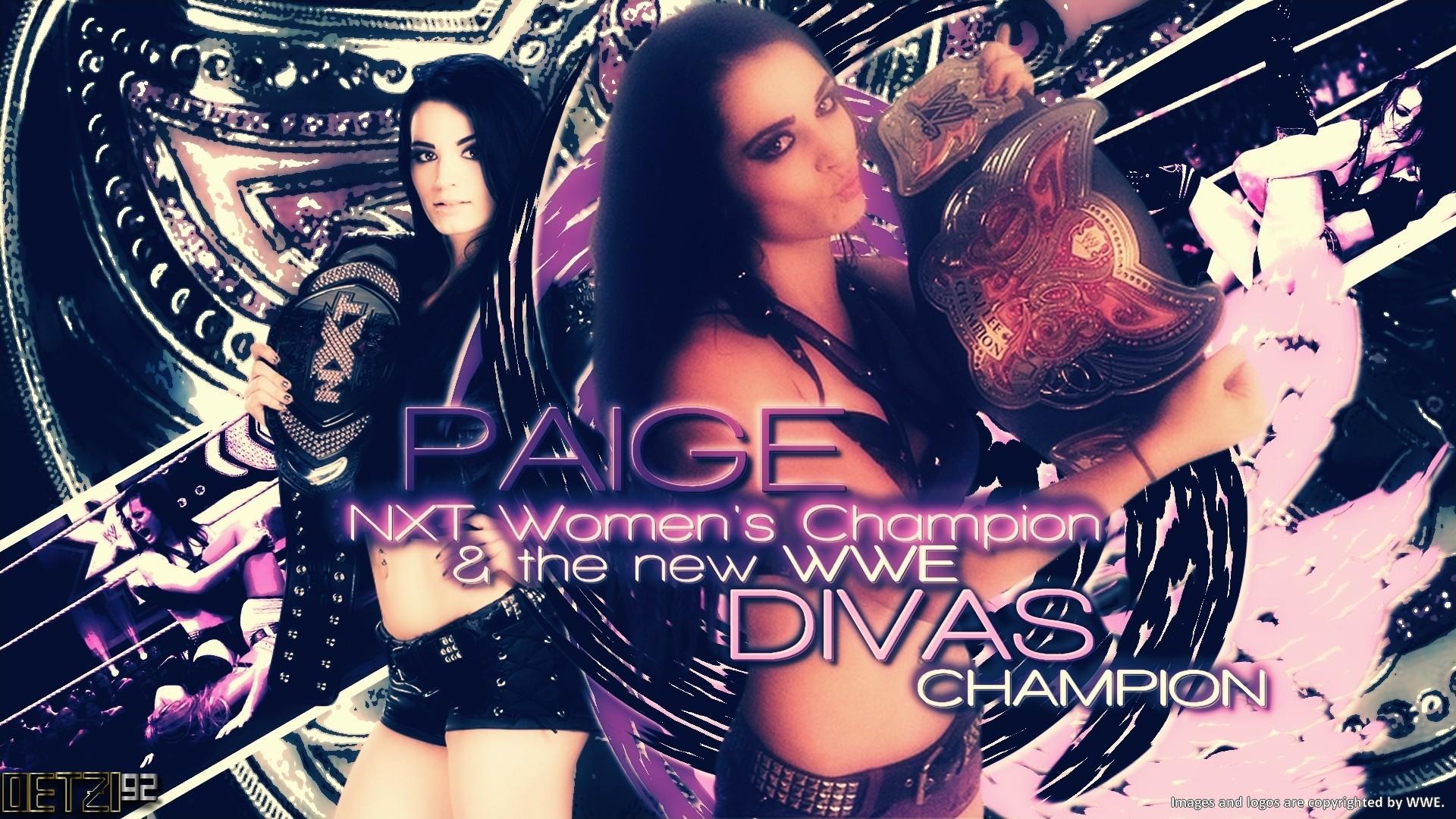 WWE Diva Paige Retro Colors Wallpapers