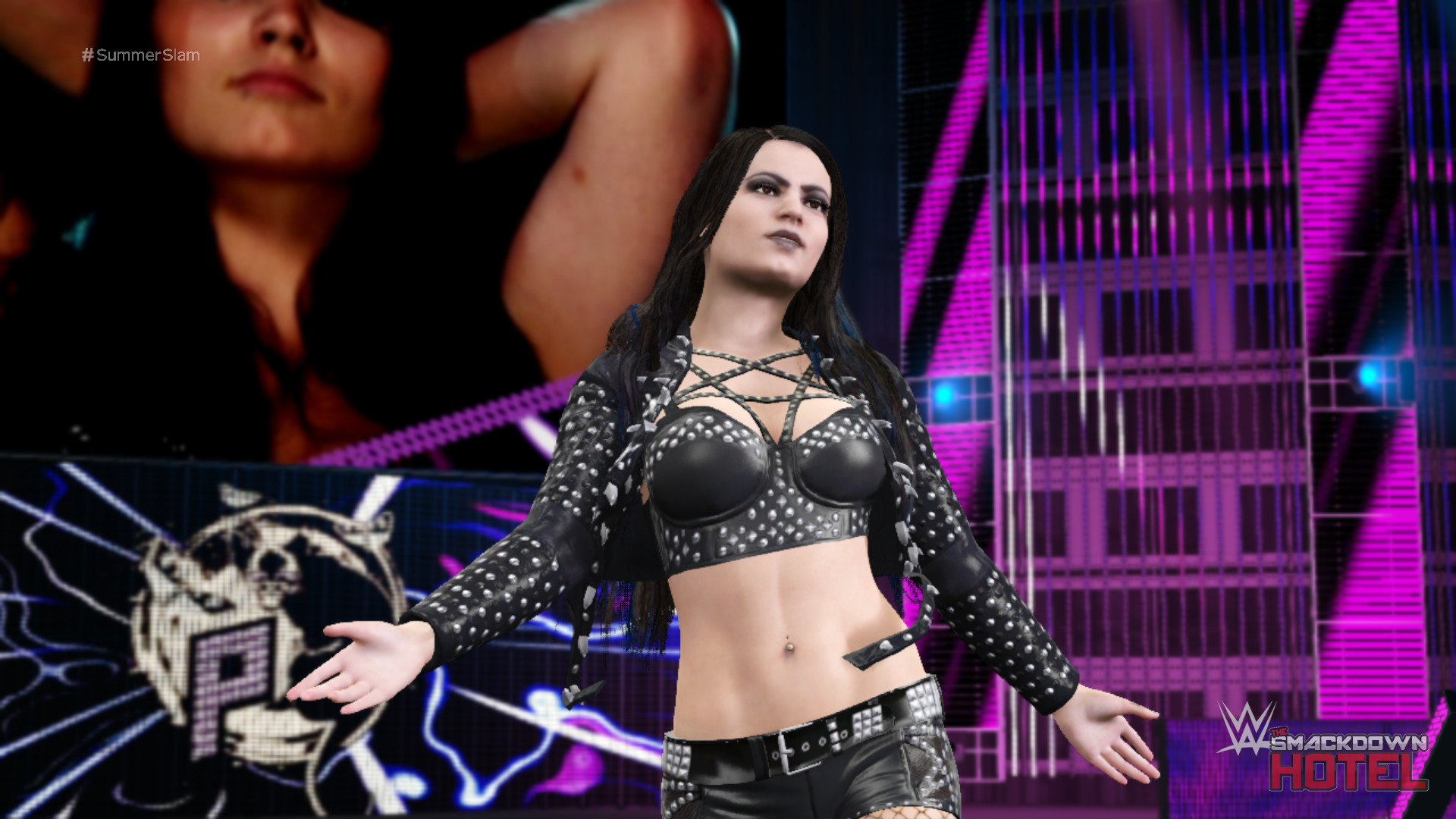 WWE Diva Paige Retro Colors Wallpapers