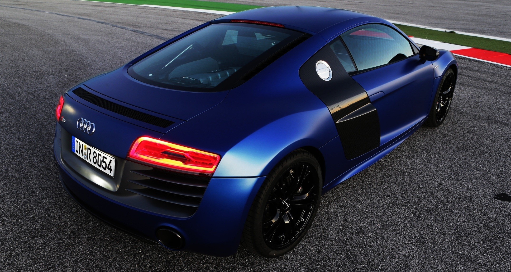 Audi R8 Matte Blue Wallpapers