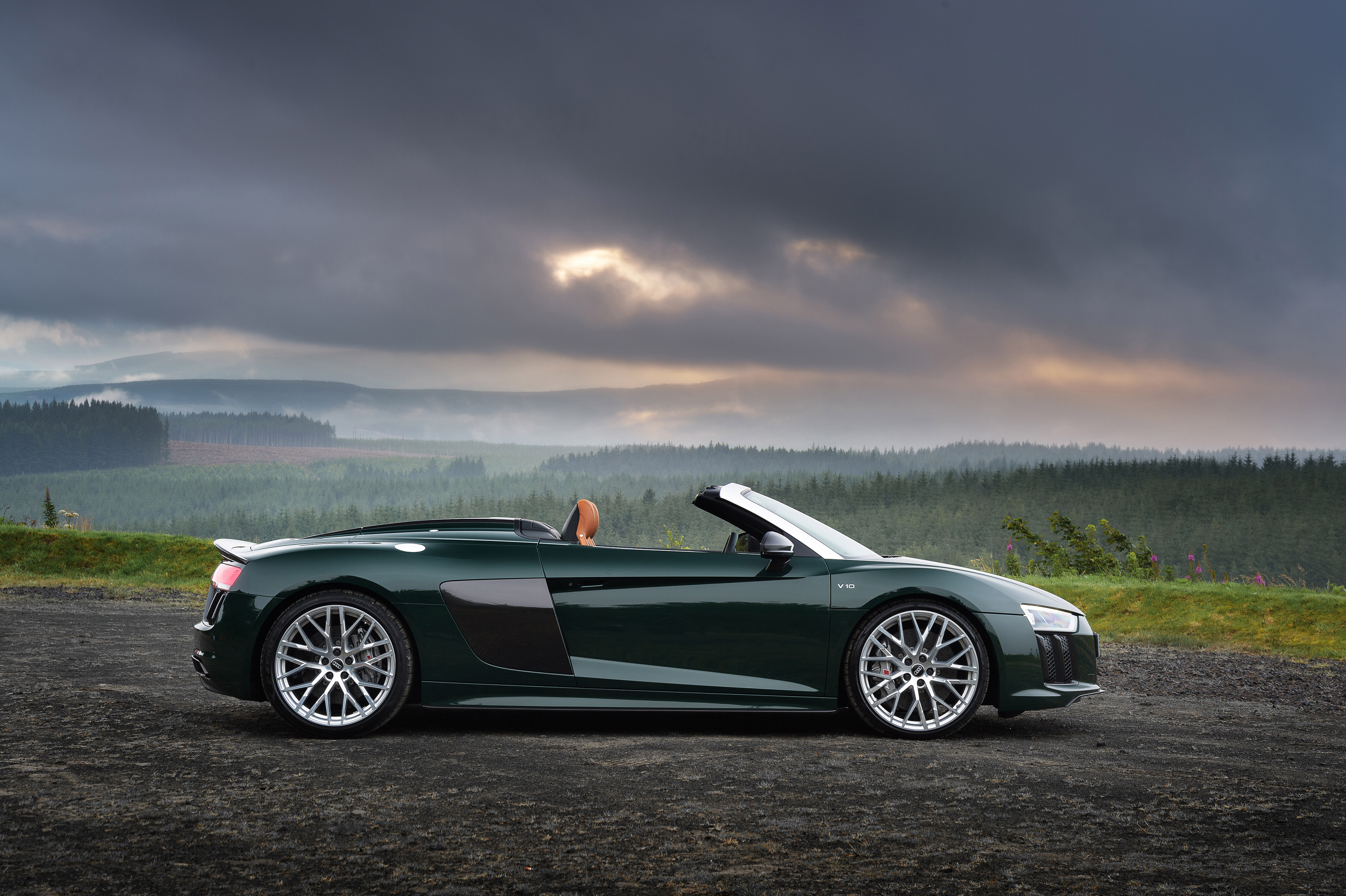 Audi R8 Spyder V10 Plus 2017 Wallpapers