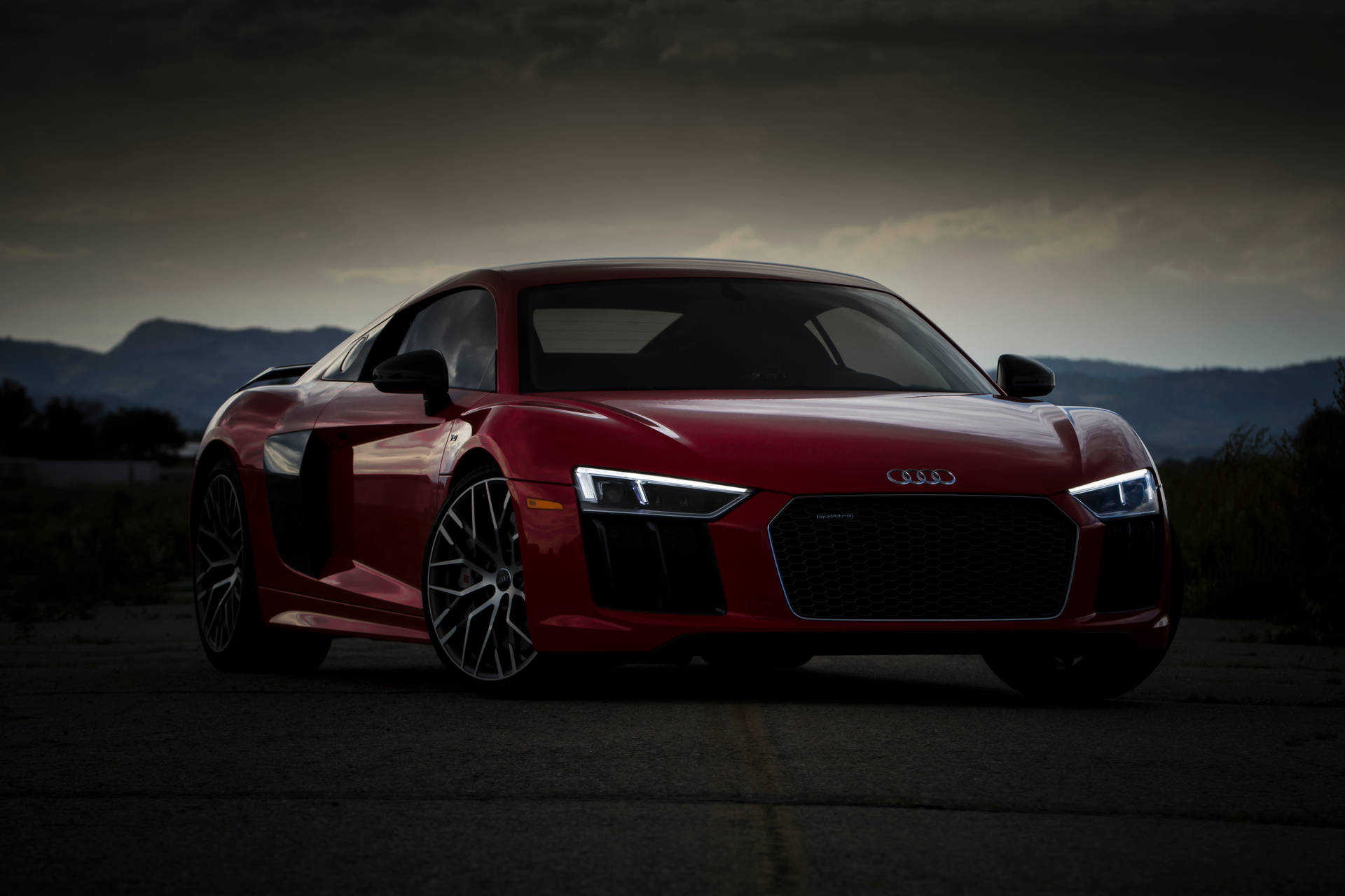 Audi Red Colour Wallpapers