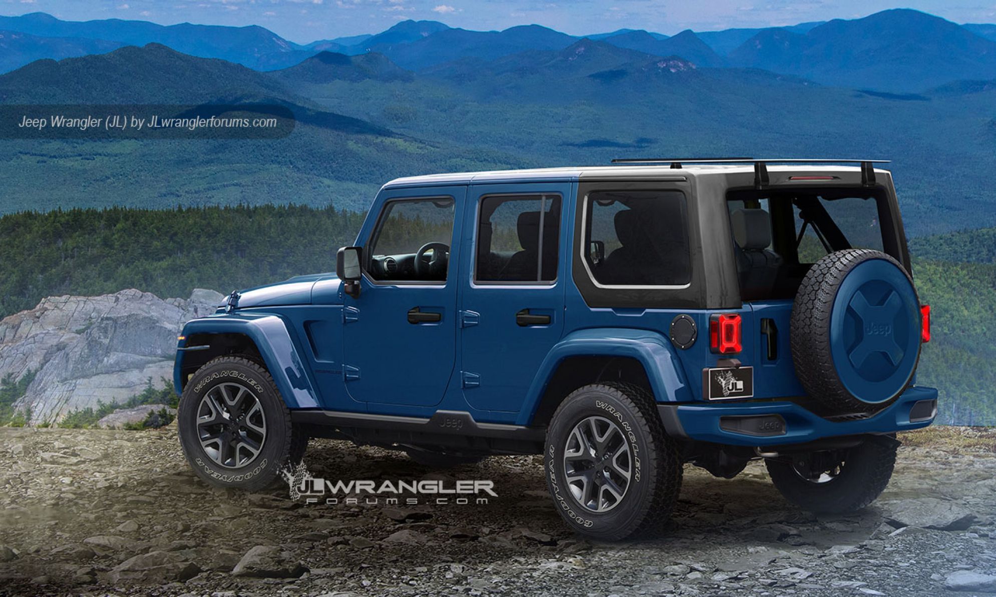 Blue Jeep Wrangler Rubicon Wallpapers