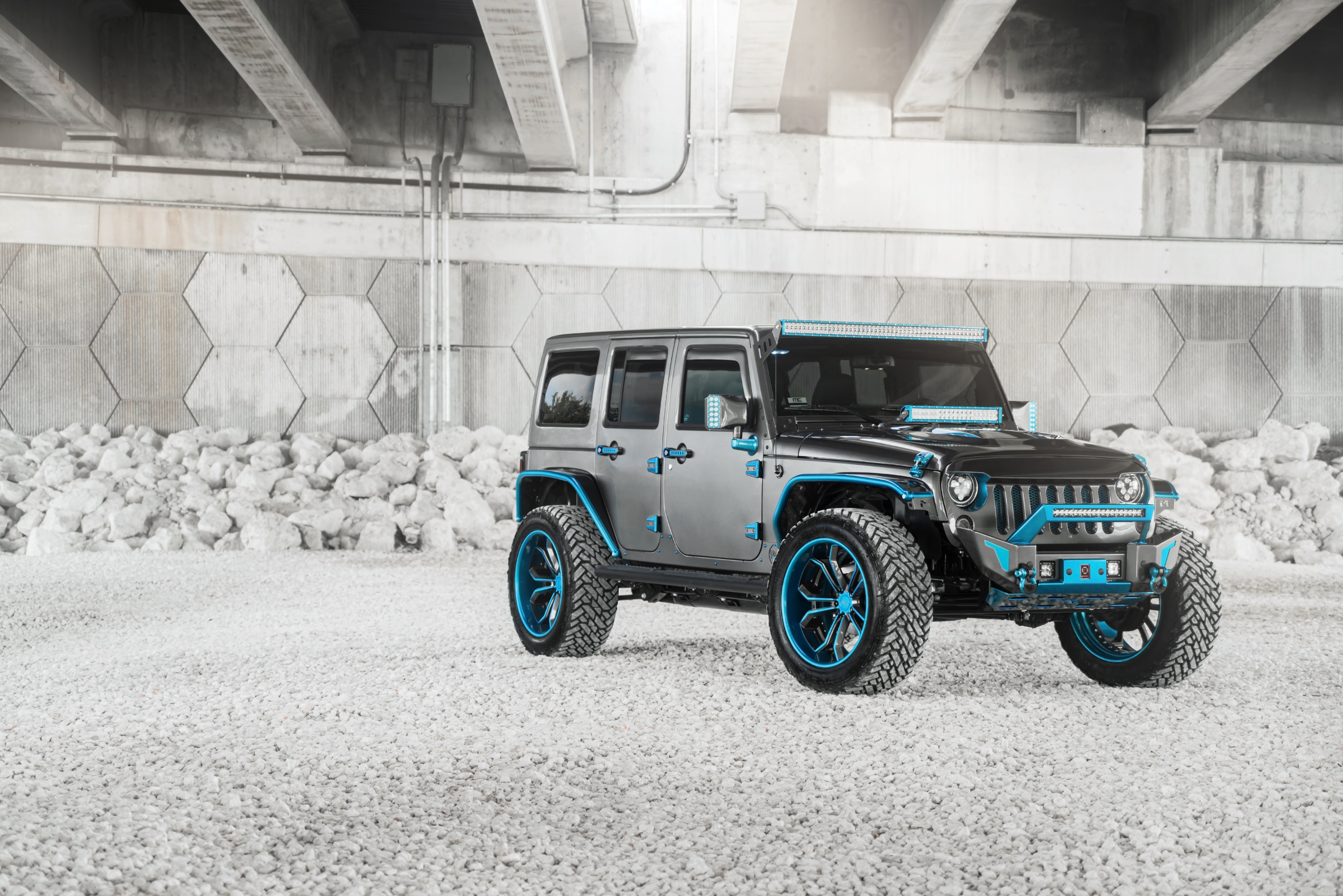 Blue Jeep Wrangler Rubicon Wallpapers