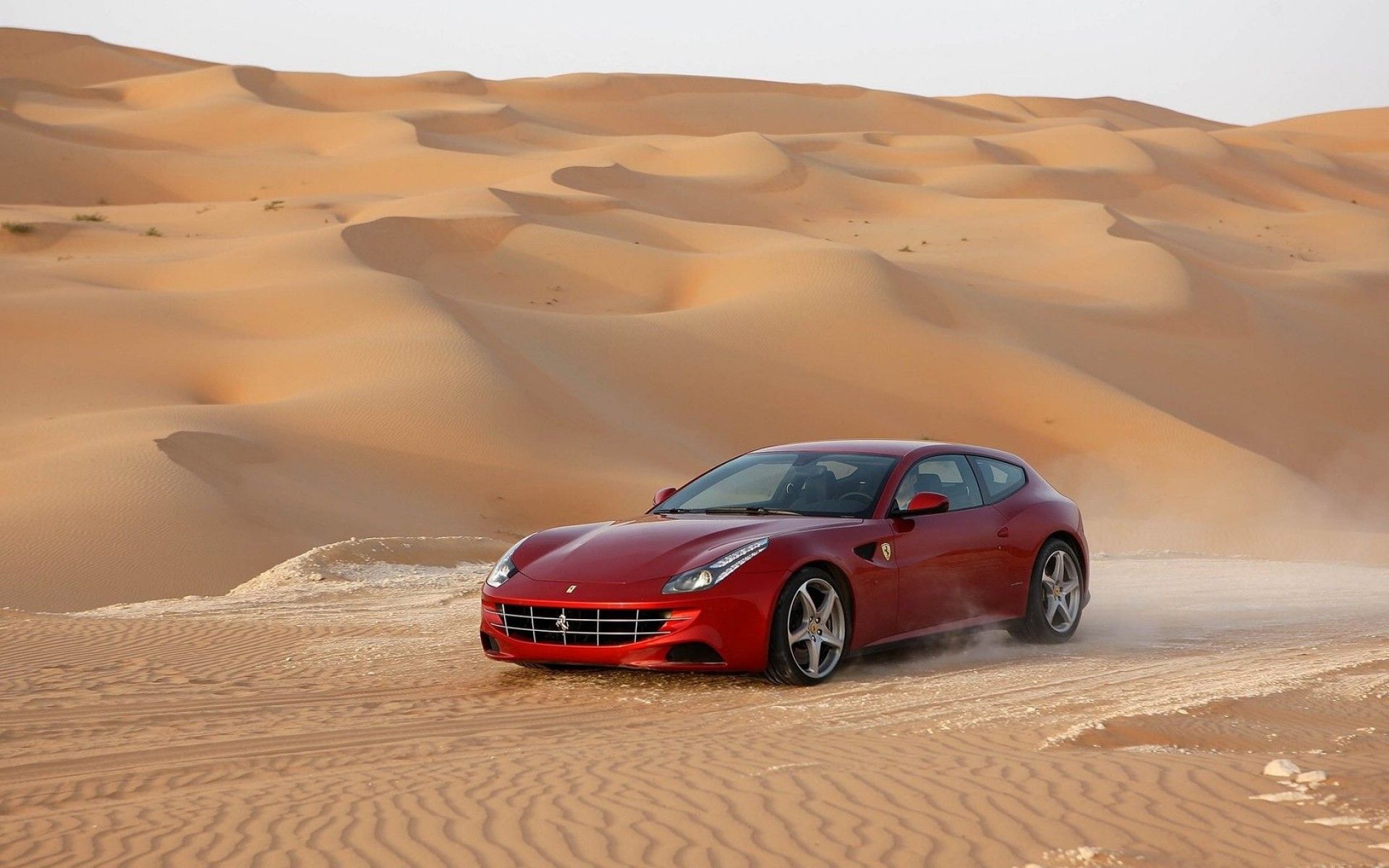 Car Running In Desert Wallpapers