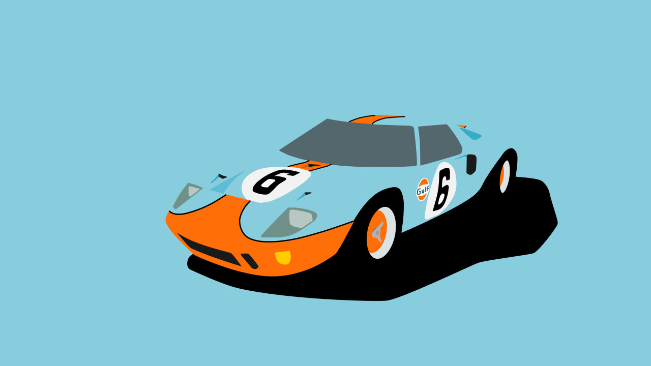 Ford Gt40 Minimalist Wallpapers