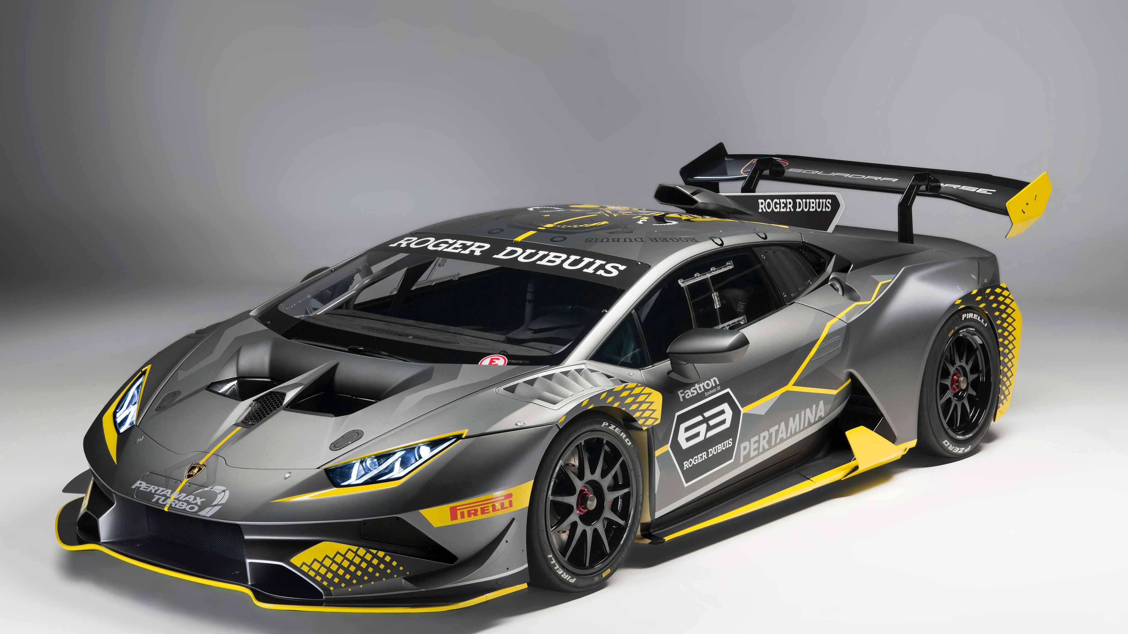 Lamborghini Huracan Super Trofeo Evo 2018 Front Wallpapers