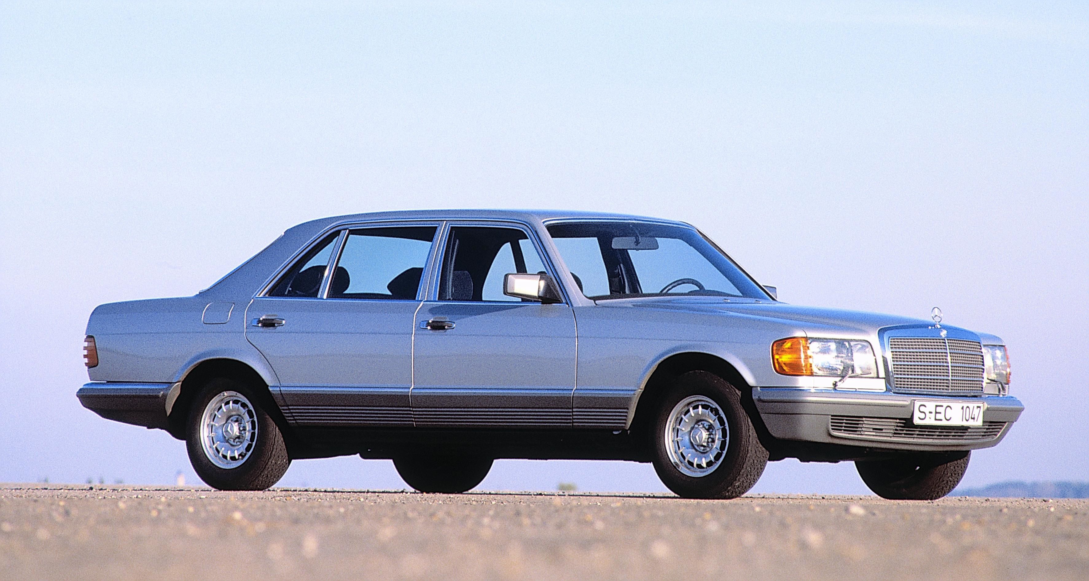 Mercedes-Benz Retro 1980-85 500 Sel Blue Wallpapers