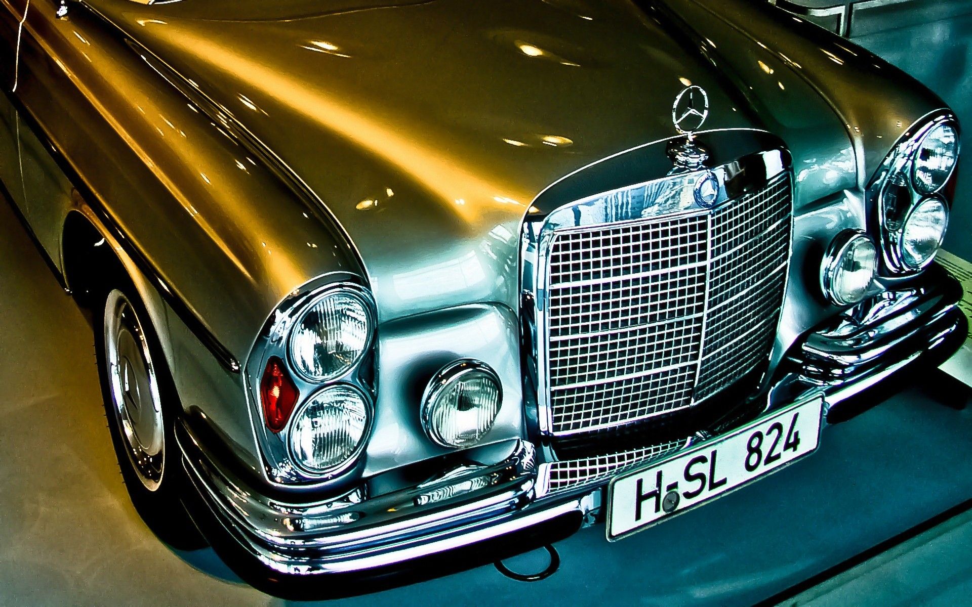 Mercedes-Benz Retro 1980-85 500 Sel Blue Wallpapers