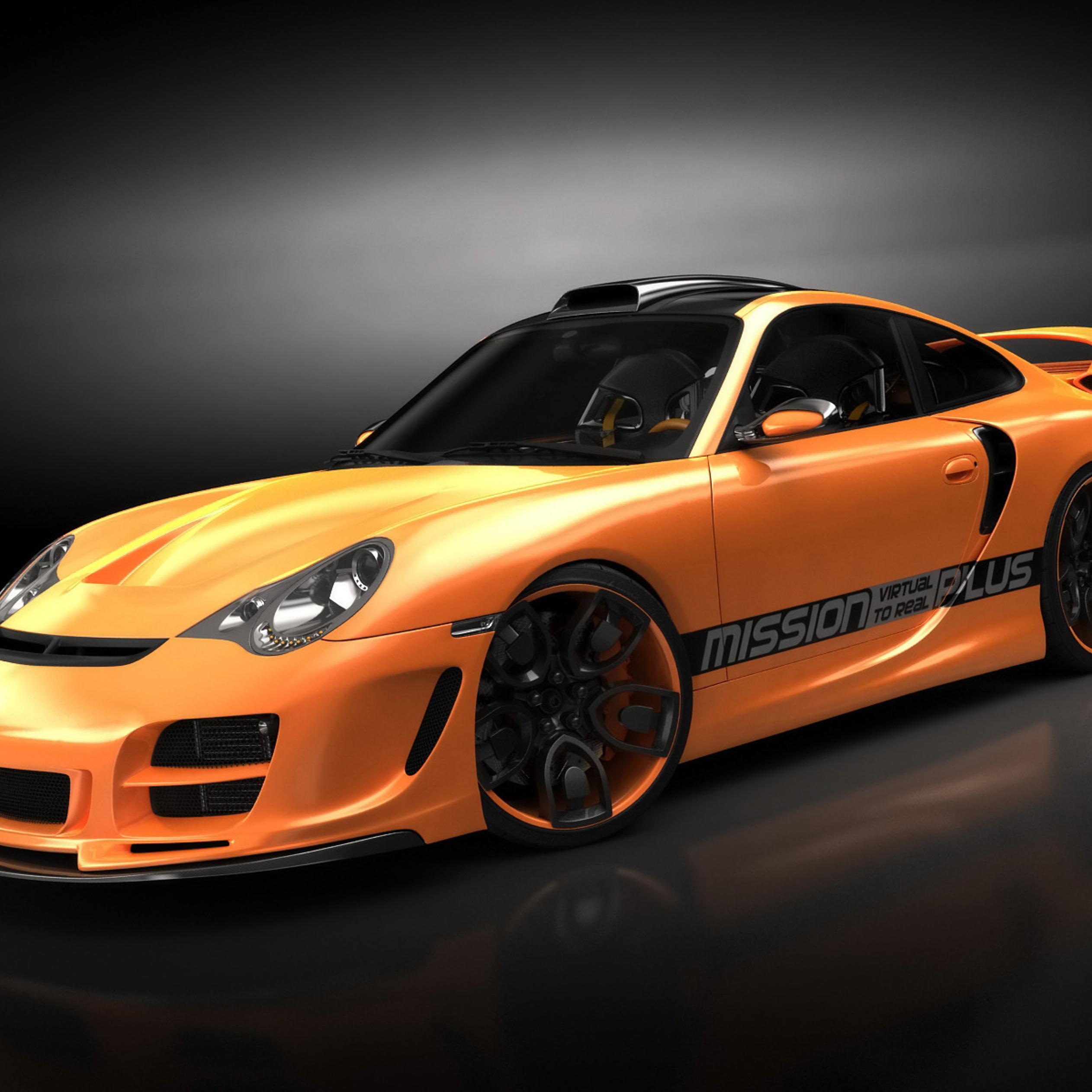 Porsche 911 Sport Cars In Red Orange Black Green Wallpapers