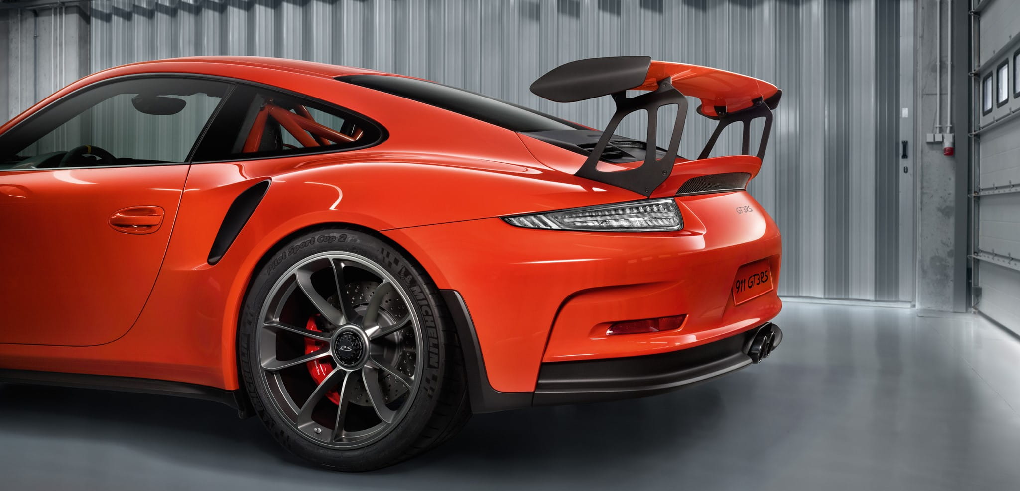 Porsche 911 Sport Cars In Red Orange Black Green Wallpapers