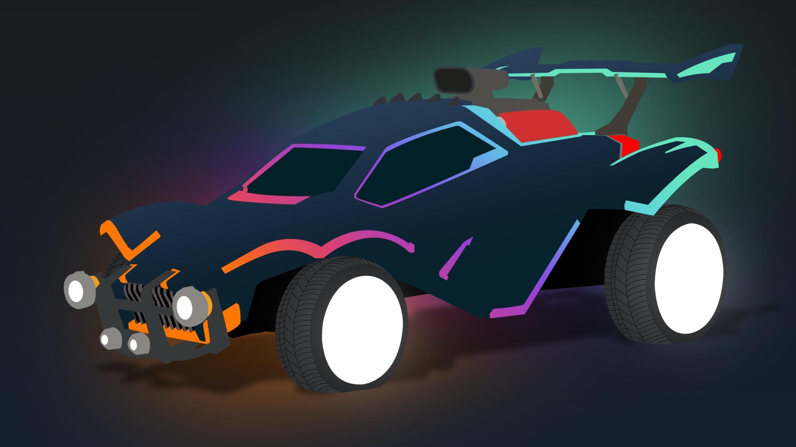 Rocket League Car Artwork Wallpapers