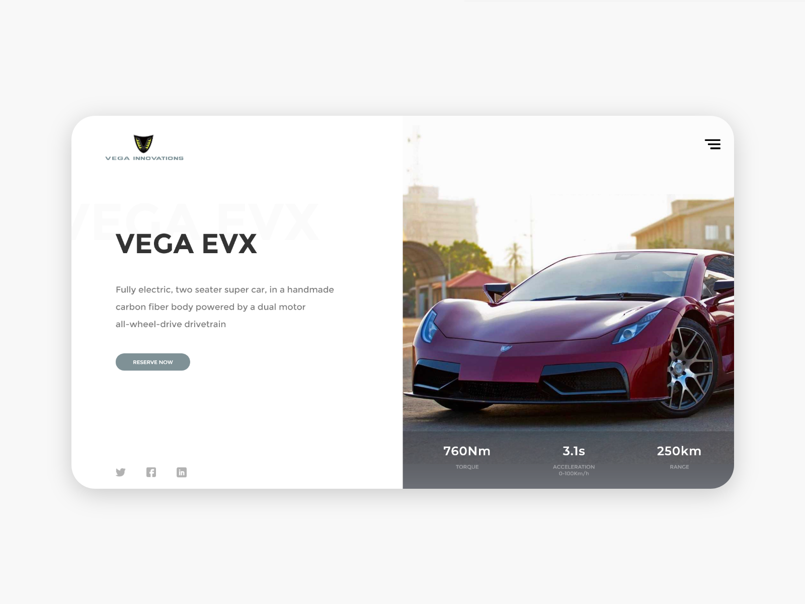 Vega Supercar Evx Wallpapers