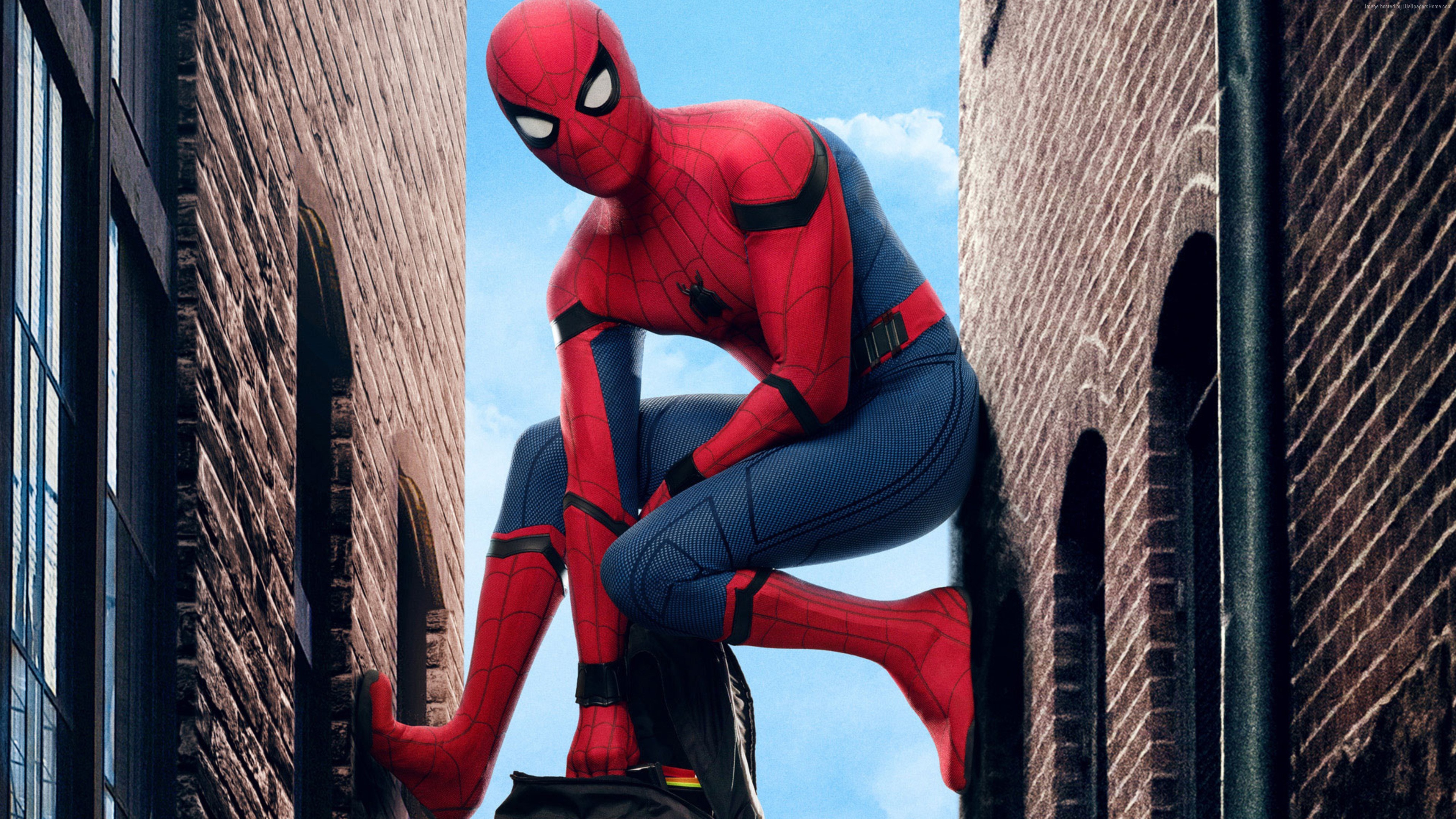 4K Cool Spiderman Pose Wallpapers