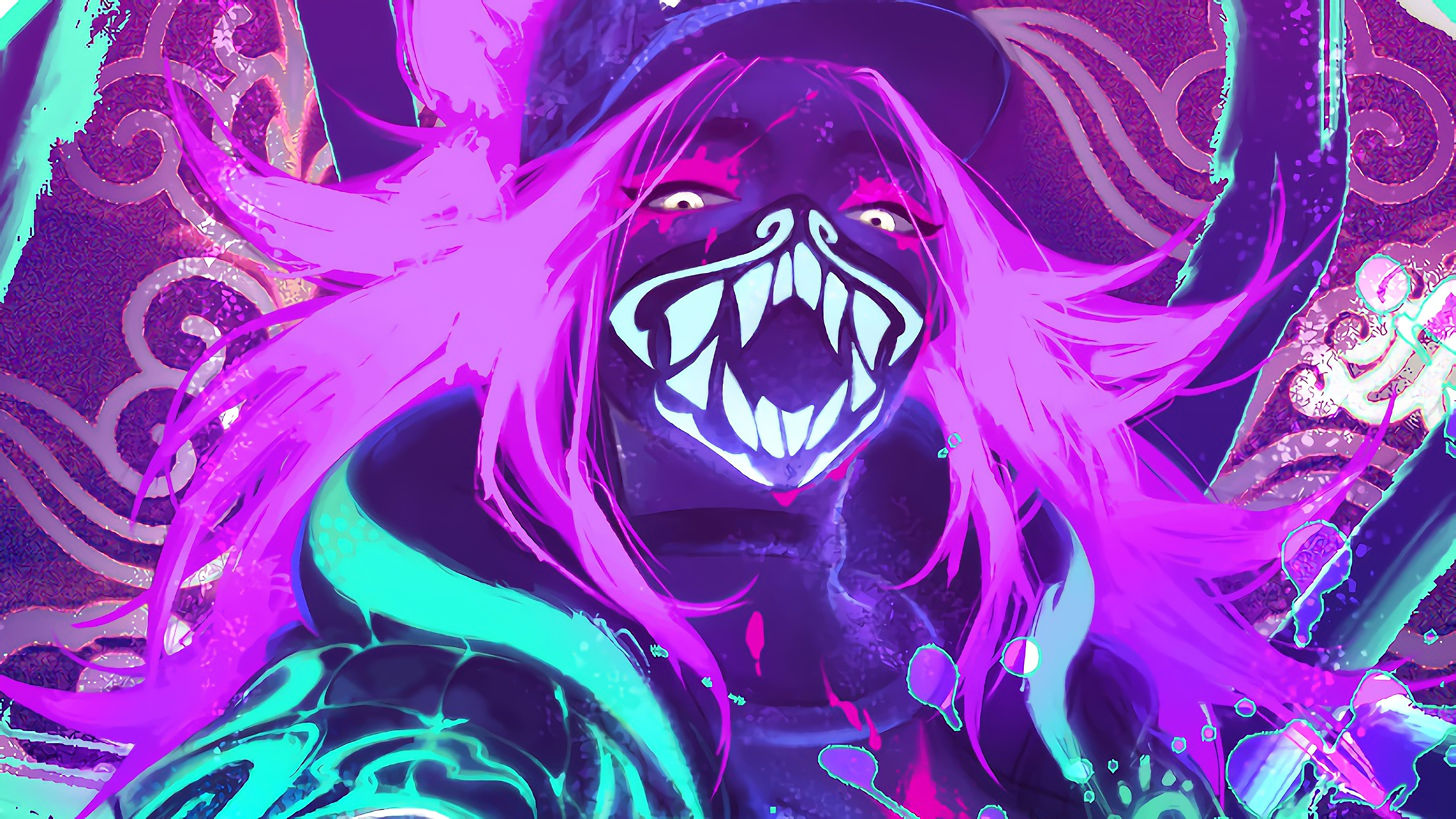 Akali League Of Legends Neon Wallpapers