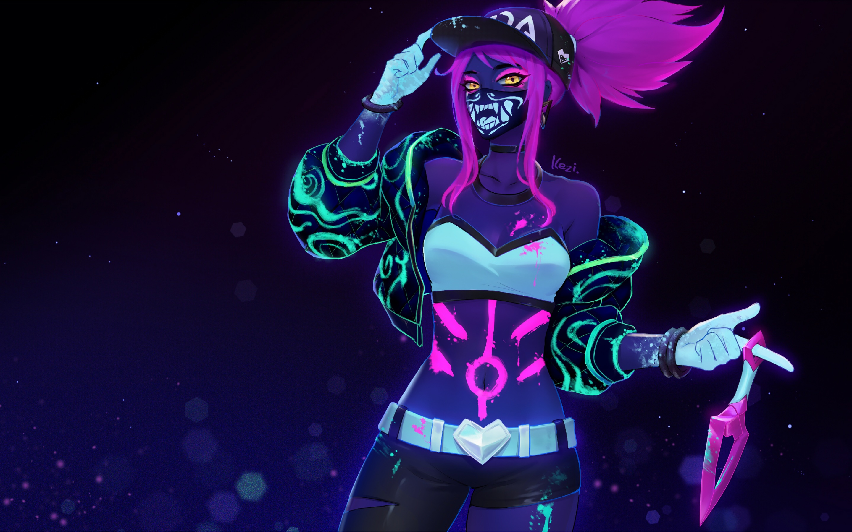 Akali Paint League Of Legends Wallpapers