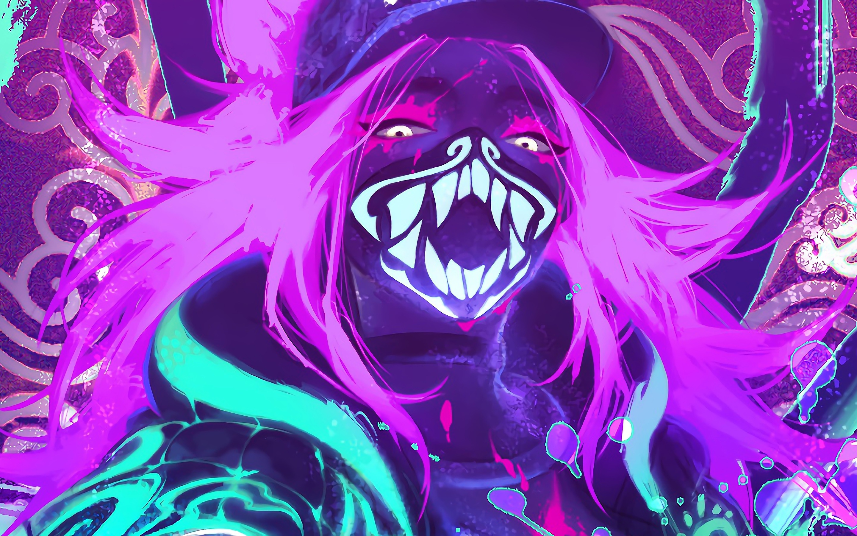 Akali Paint League Of Legends Wallpapers