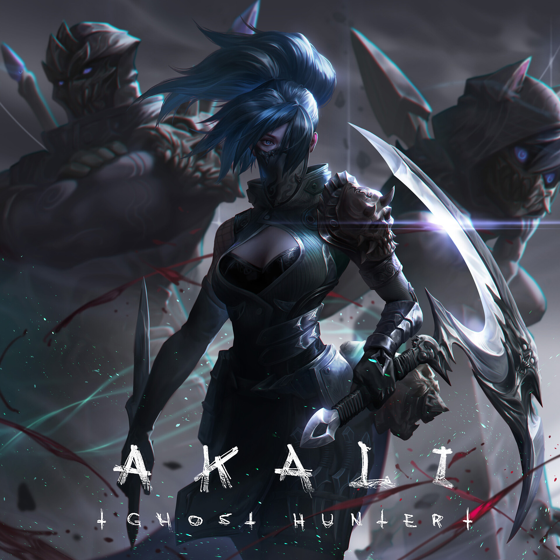 Akali The Ghost Hunter LoL Wallpapers