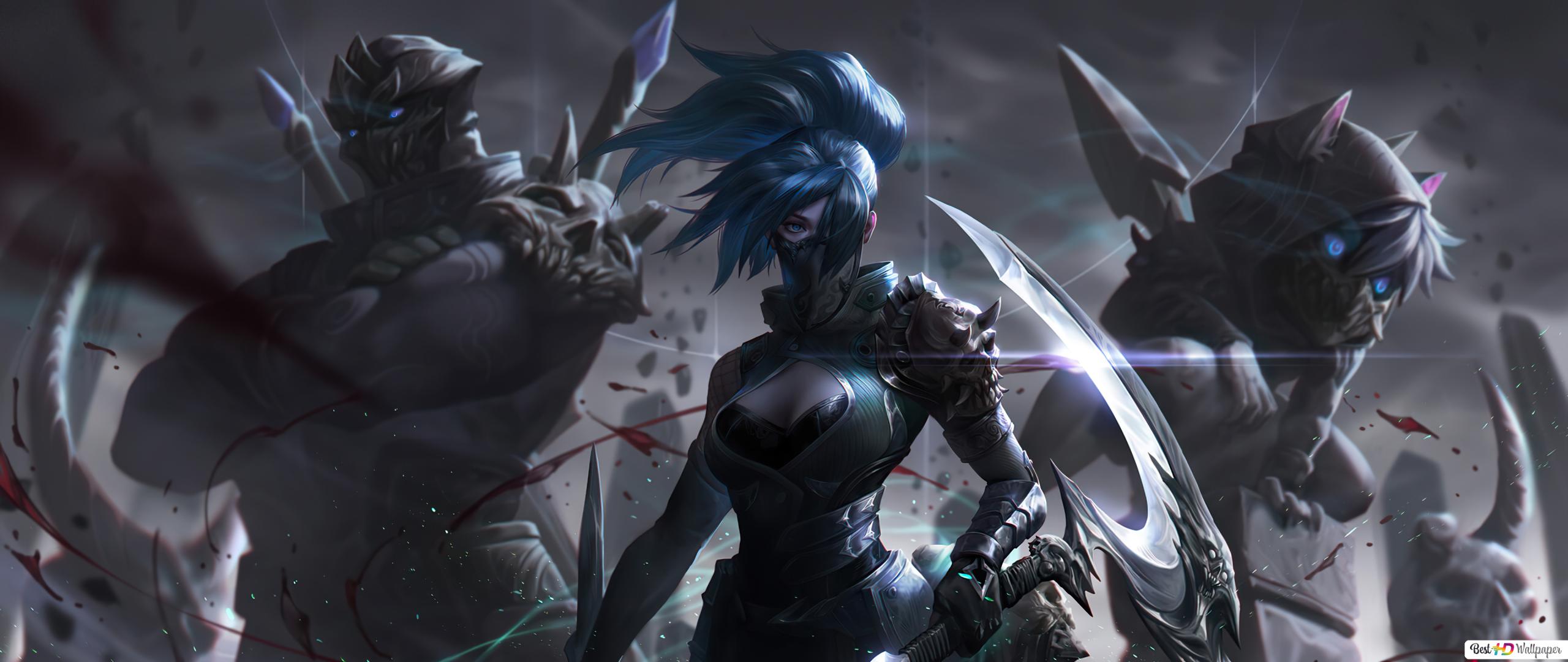 Akali The Ghost Hunter LoL Wallpapers