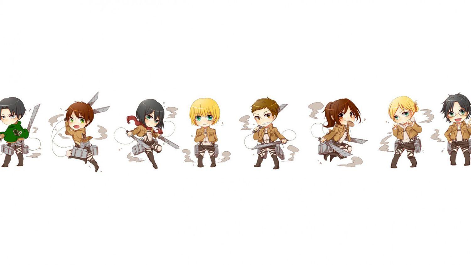 attack on titan chibiWallpapers