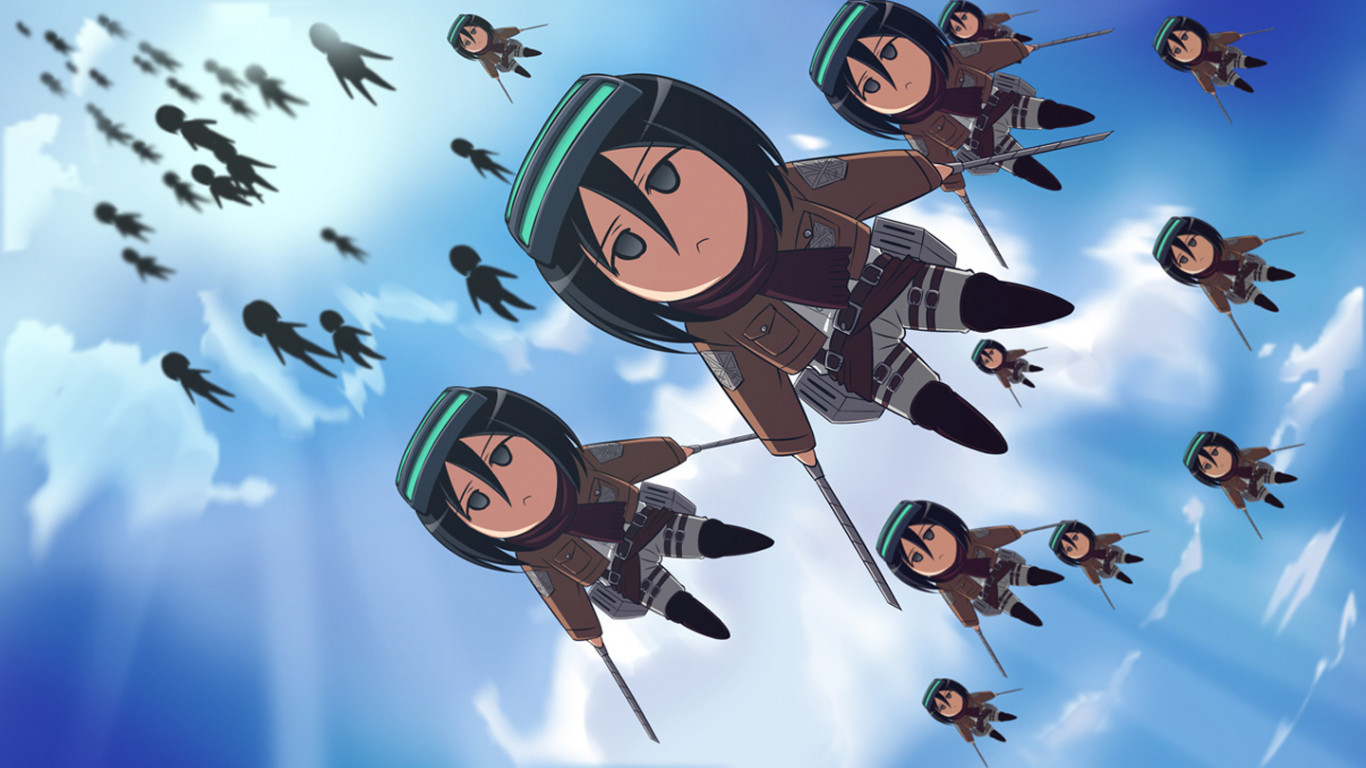 attack on titan chibiWallpapers