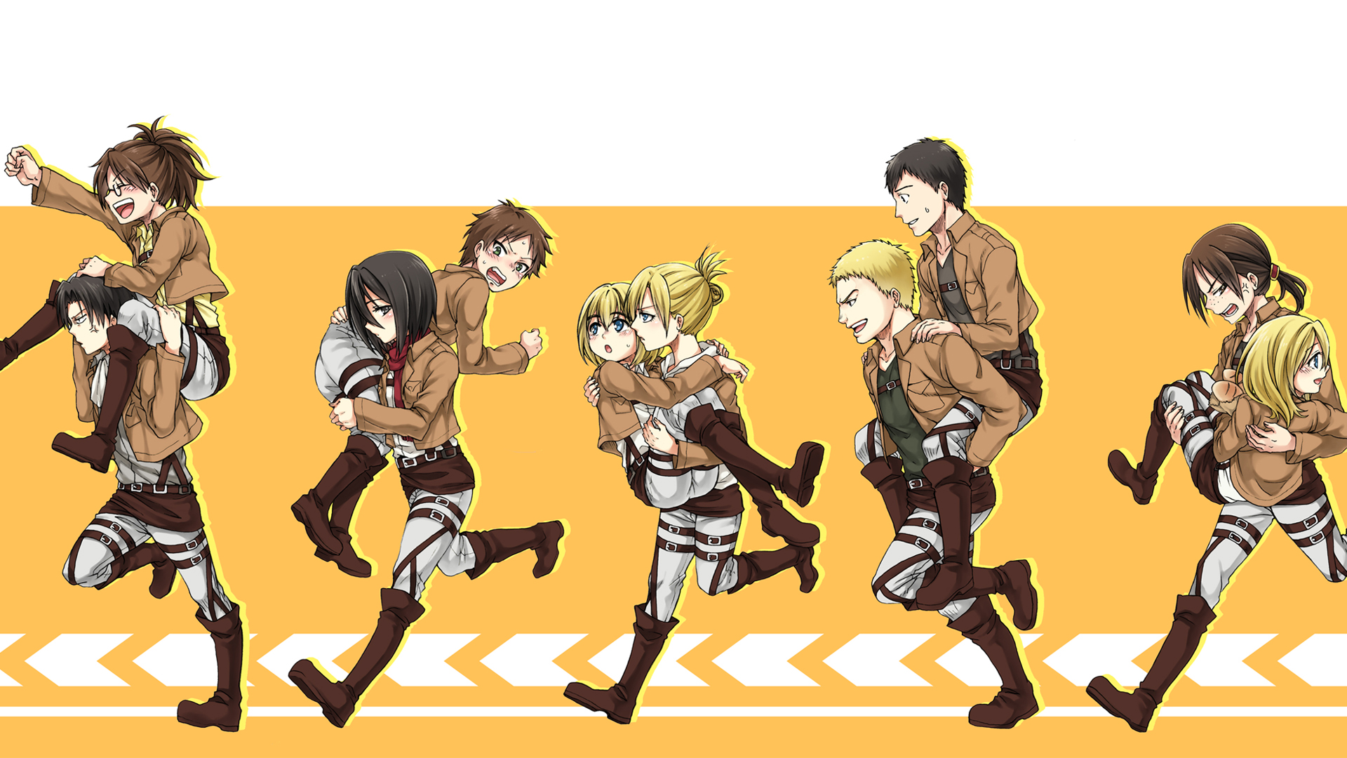 attack on titan chibiWallpapers