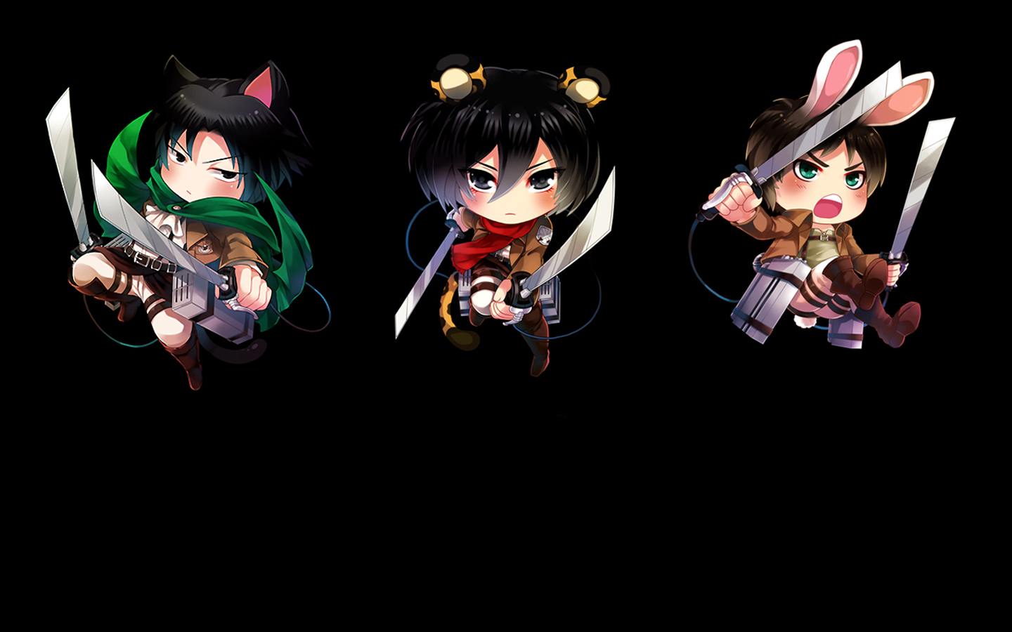 attack on titan chibiWallpapers