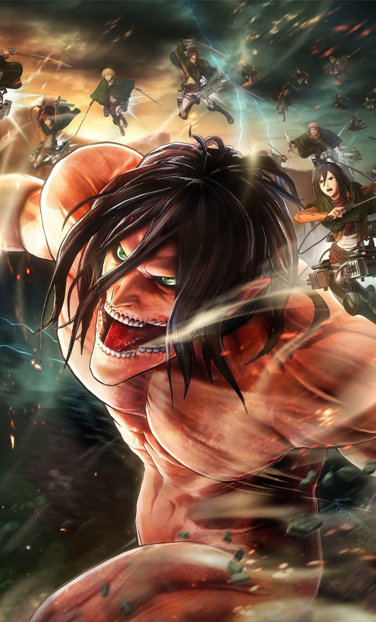 attack on titan mobile 4kWallpapers