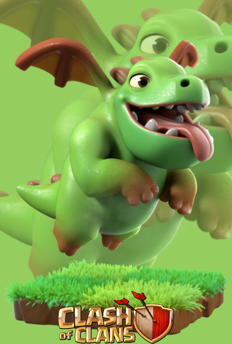 clash of clans dragon Wallpapers