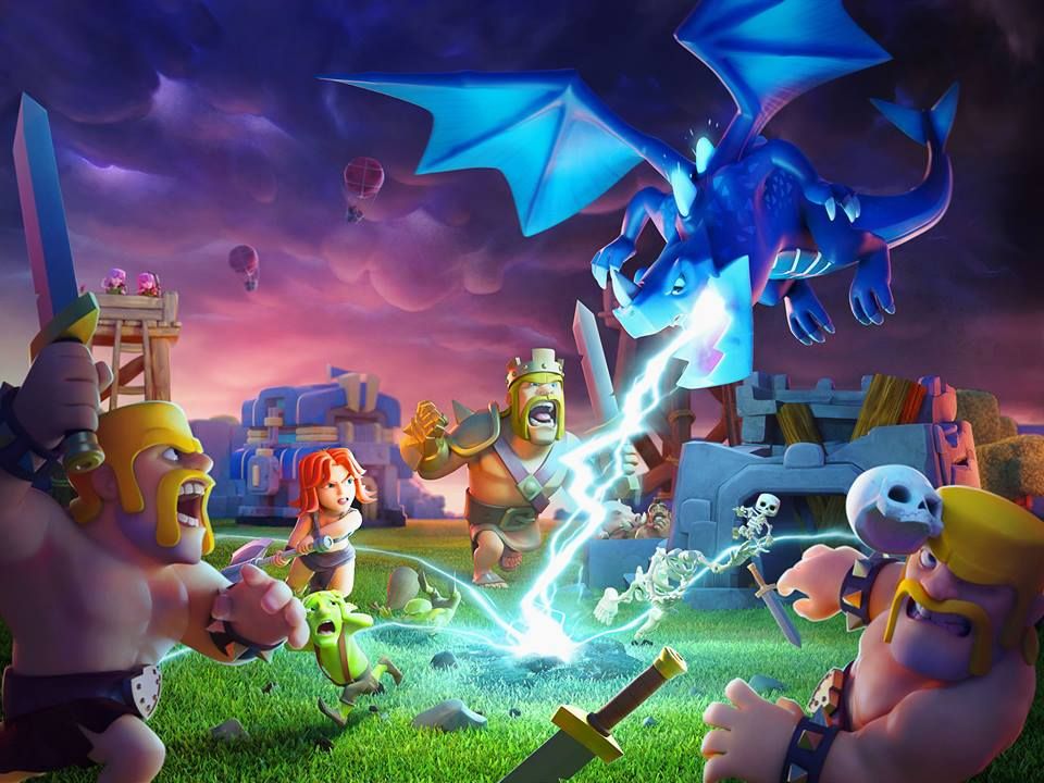 clash of clans dragon Wallpapers