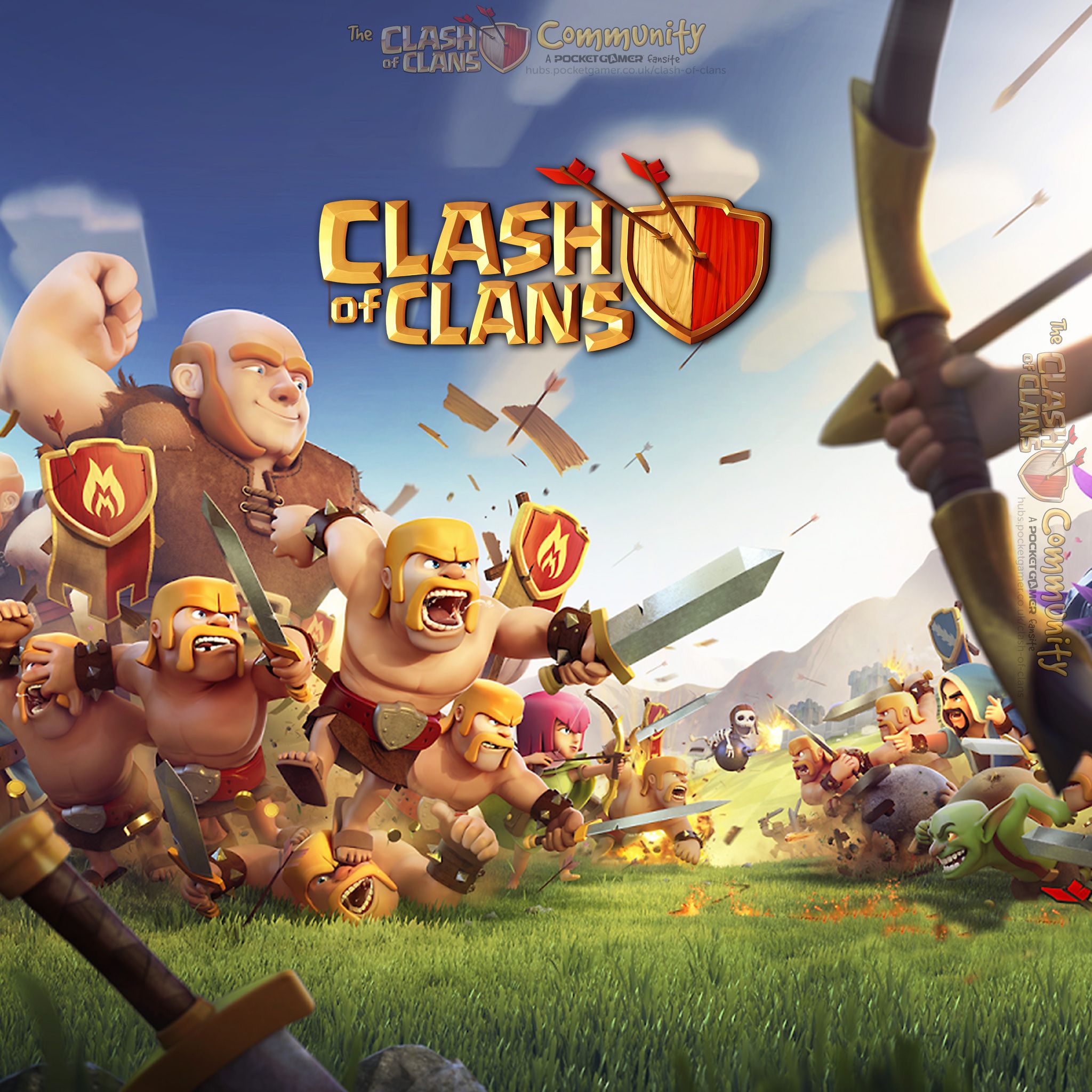 clash of clans logo Wallpapers