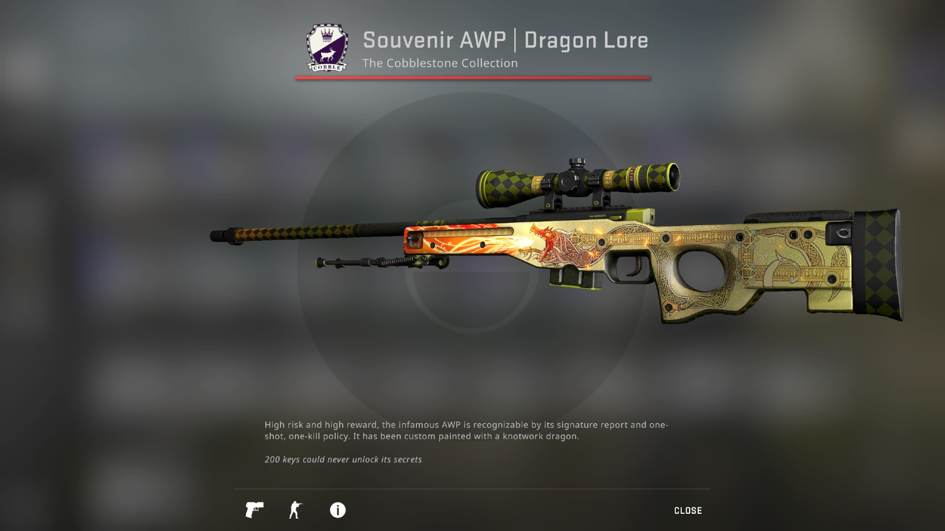 CS GO Dragon Lore Wallpapers