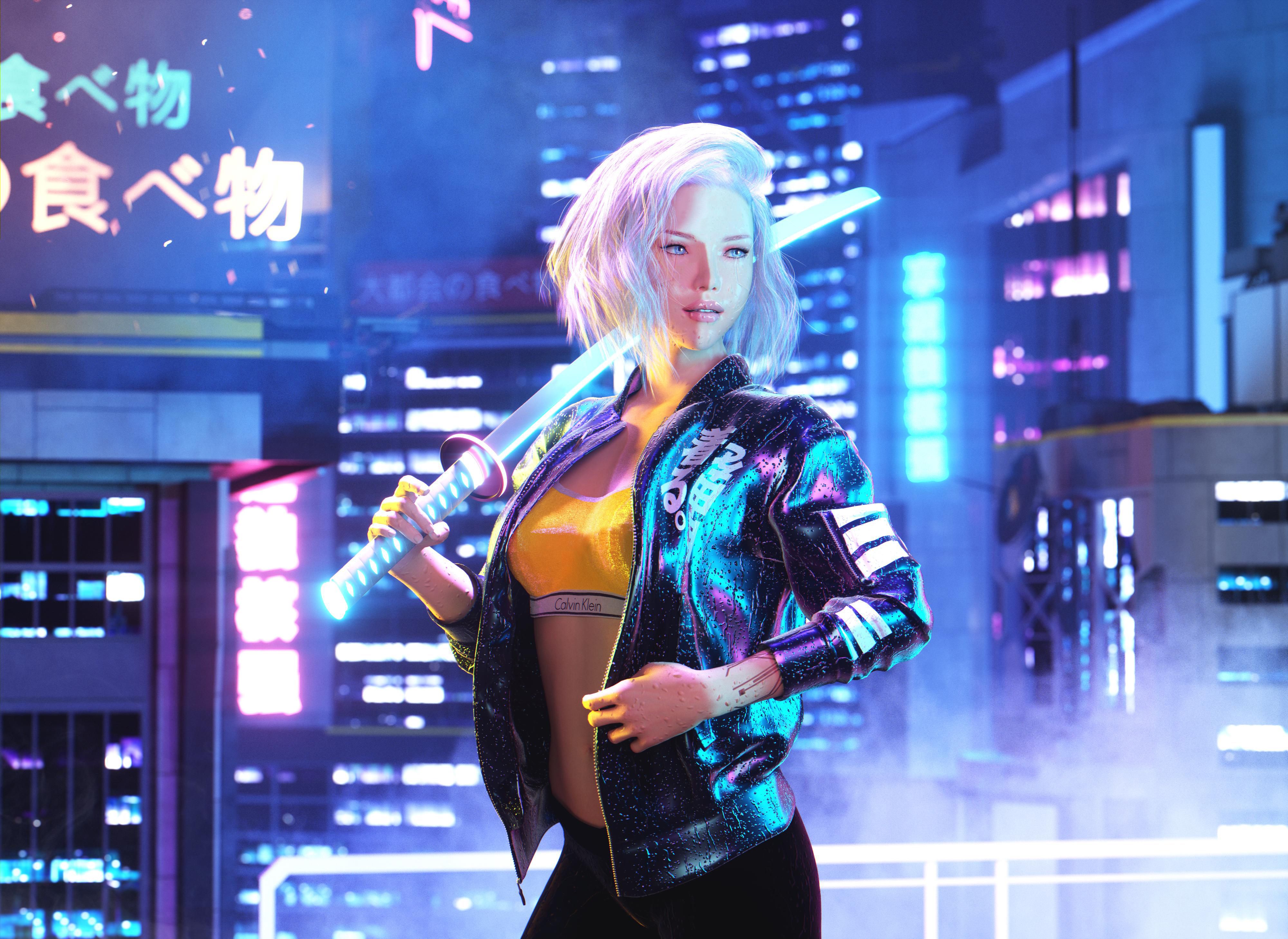 Cyber Girl Cyberpunk 2077 2021 Wallpapers
