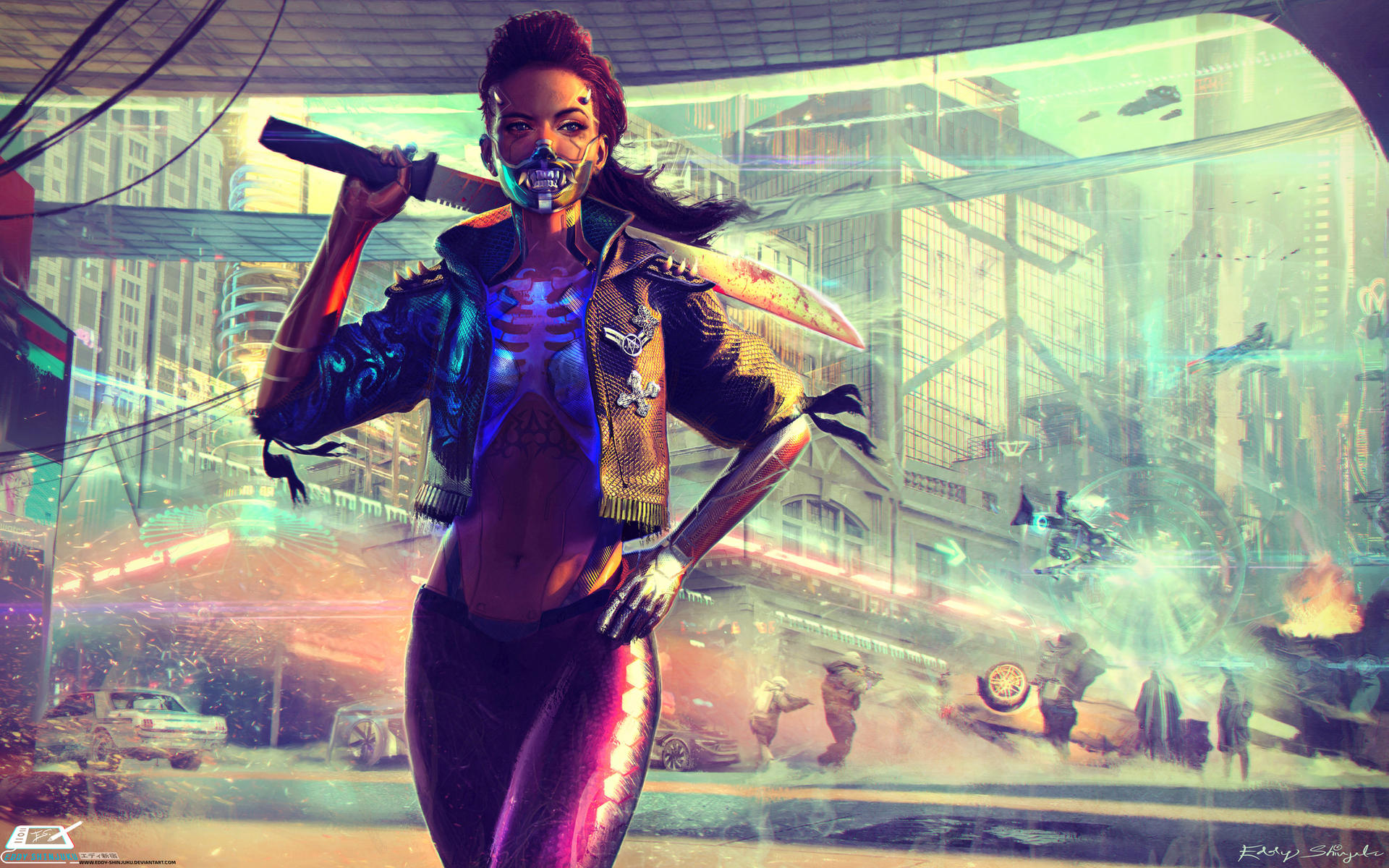 Cyber Girl Cyberpunk 2077 2021 Wallpapers
