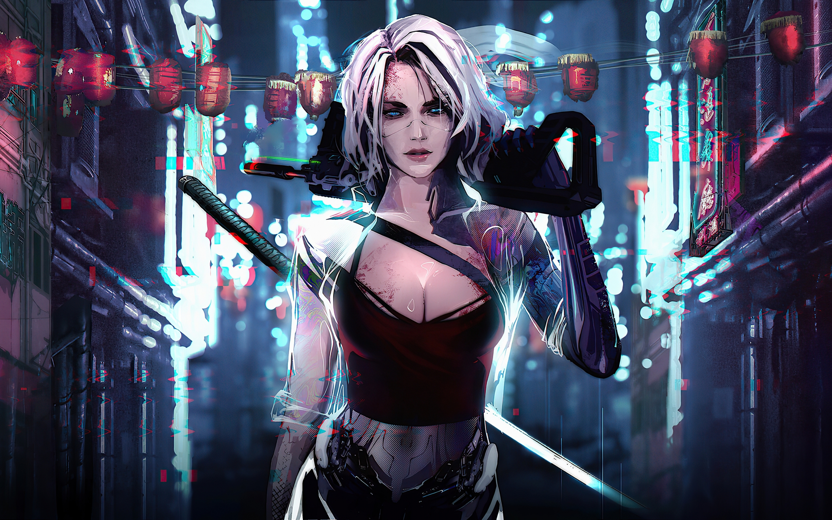 Cyberpunk 2077 Cyborg Girl Wallpapers