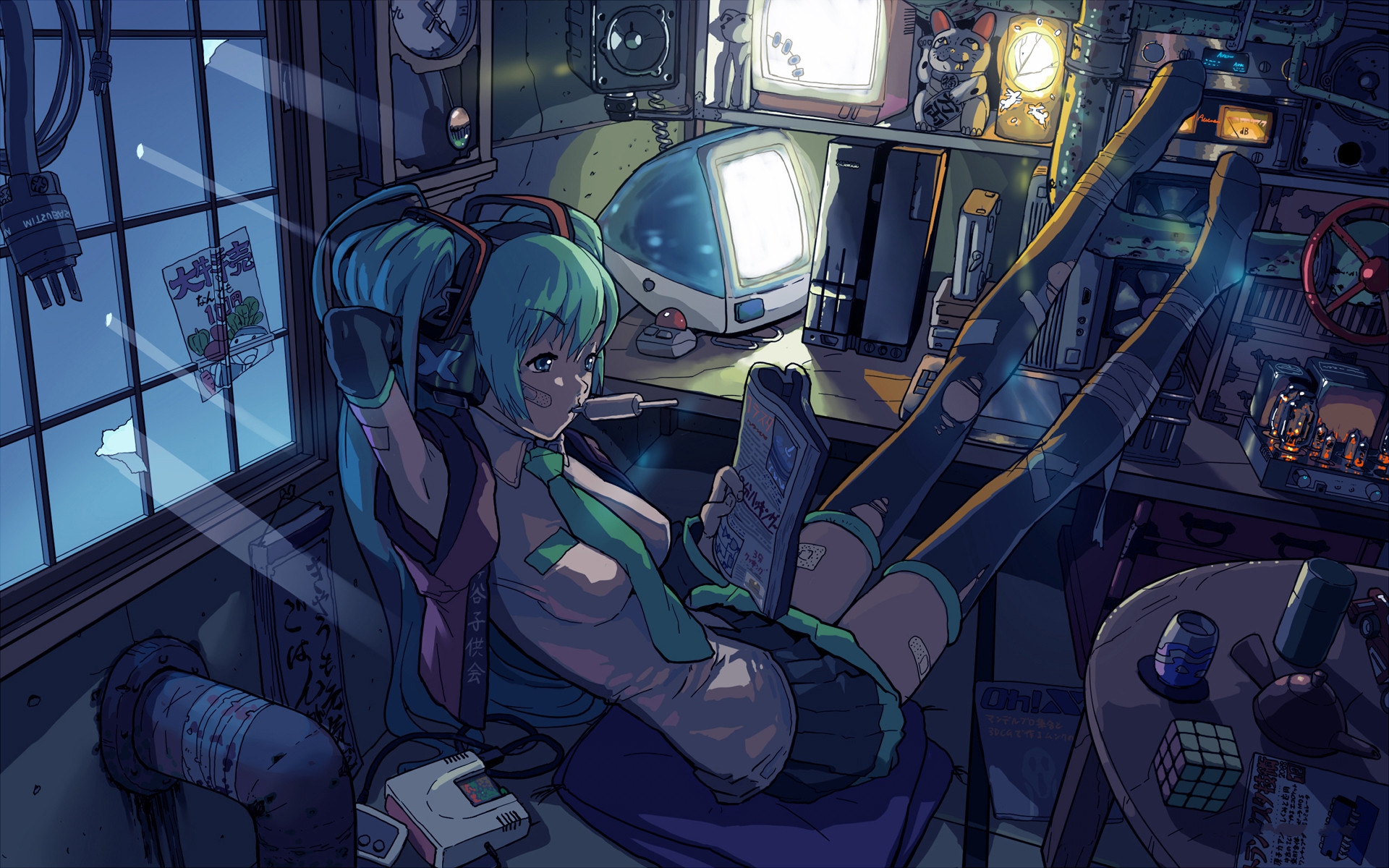 cyberpunk anime girl Wallpapers