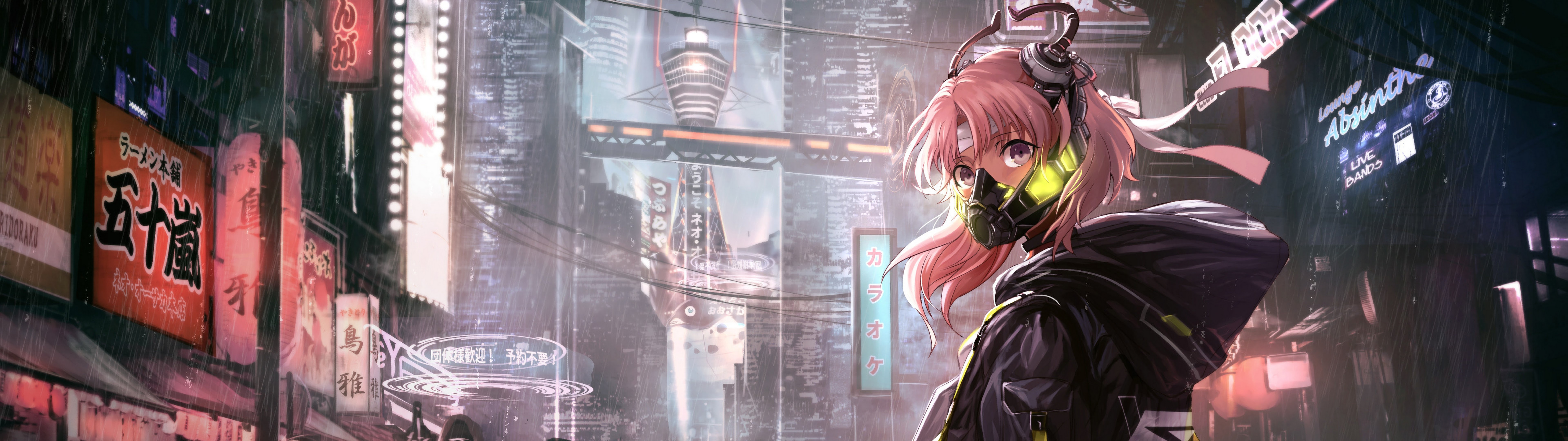cyberpunk anime girl Wallpapers