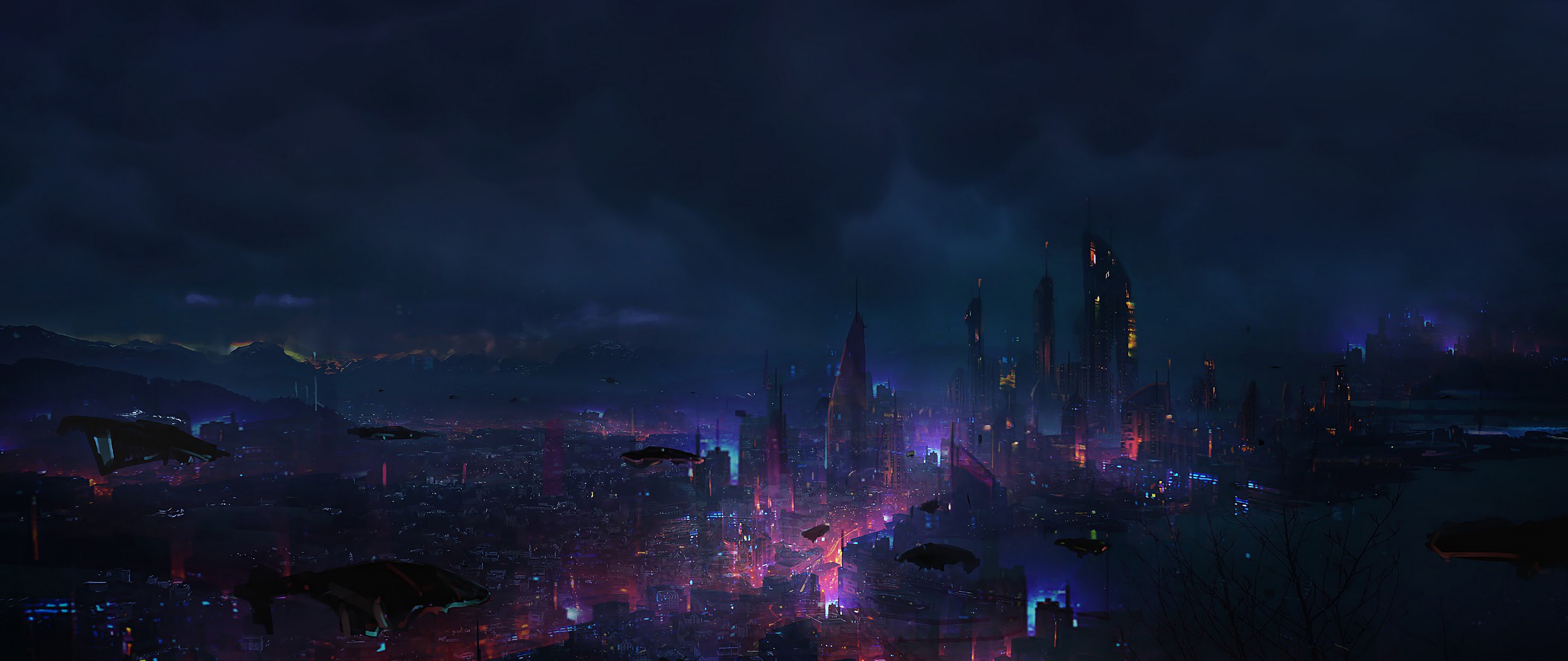 cyberpunk city Wallpapers